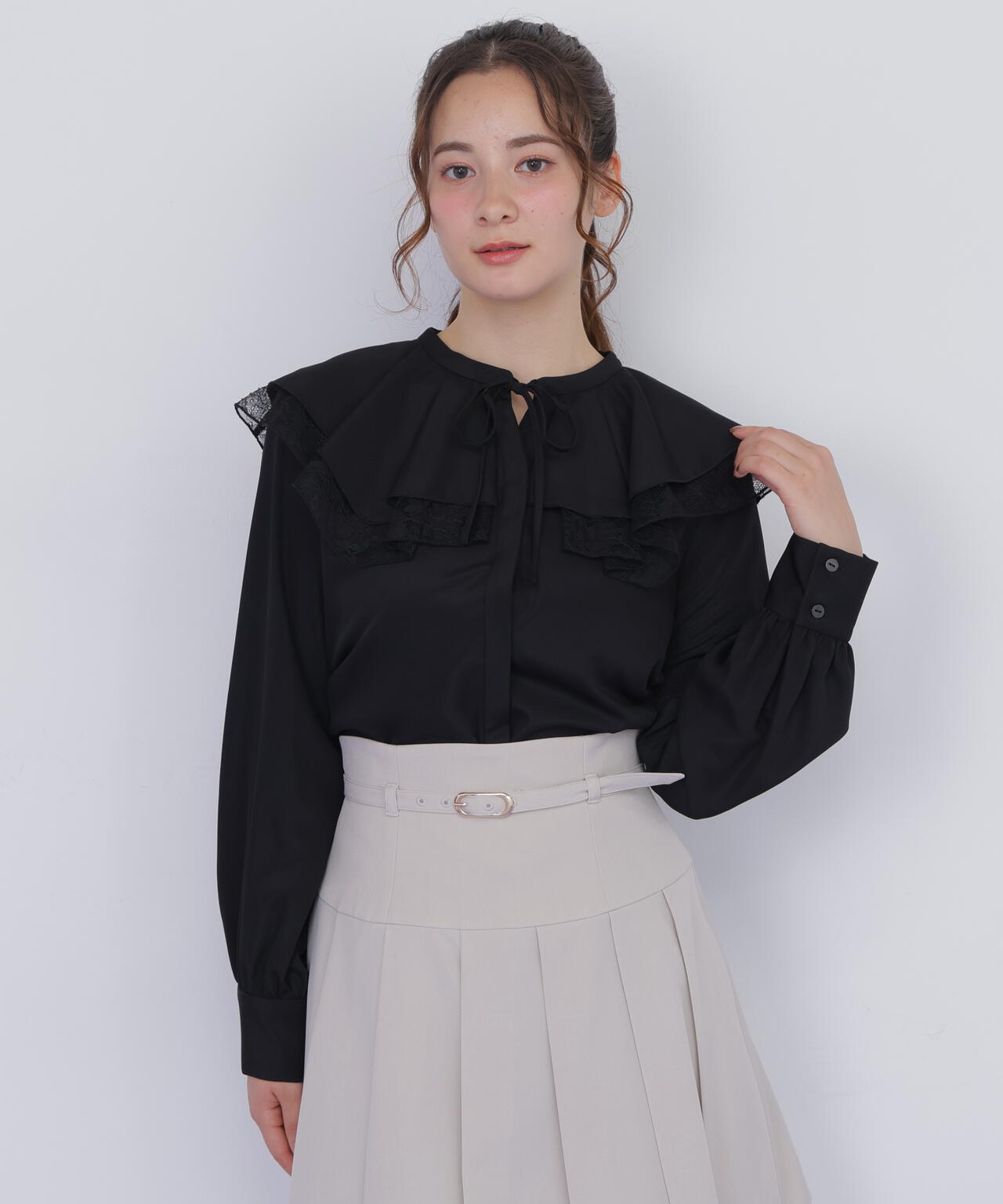 ビッグカラーレースレイヤードブラウス | JILL by JILL STUART（ジル