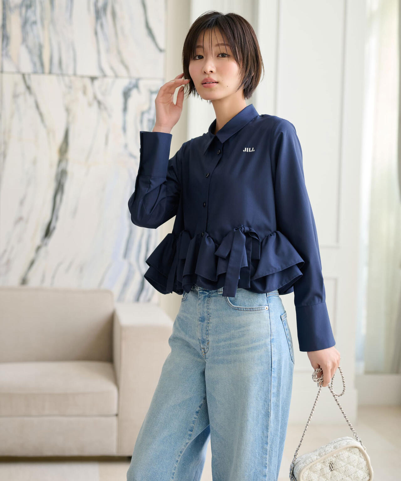 フリルヘムショートブラウス | JILL by JILL STUART（ジル バイ ジル
