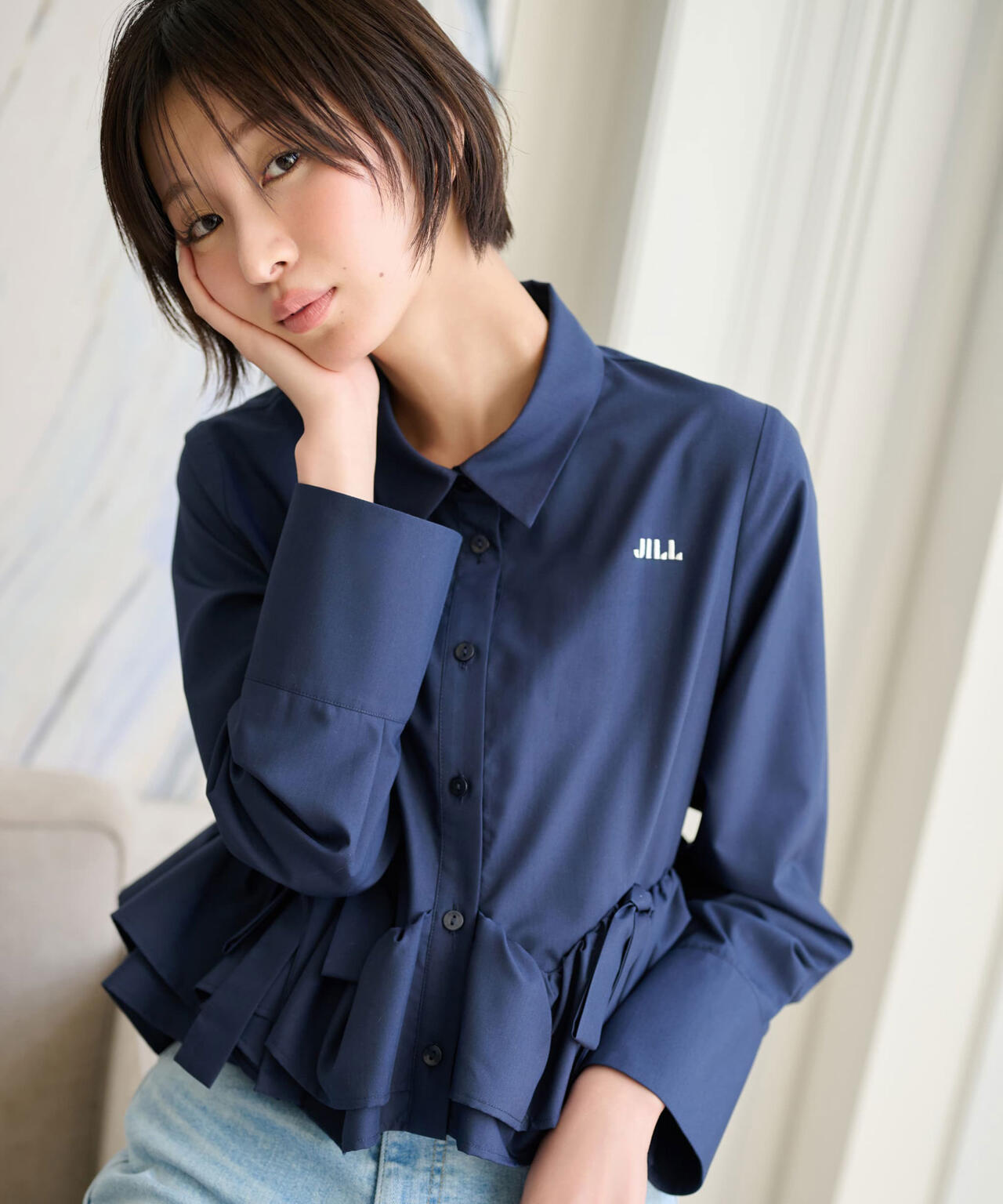 フリルヘムショートブラウス | JILL by JILL STUART（ジル バイ ジル