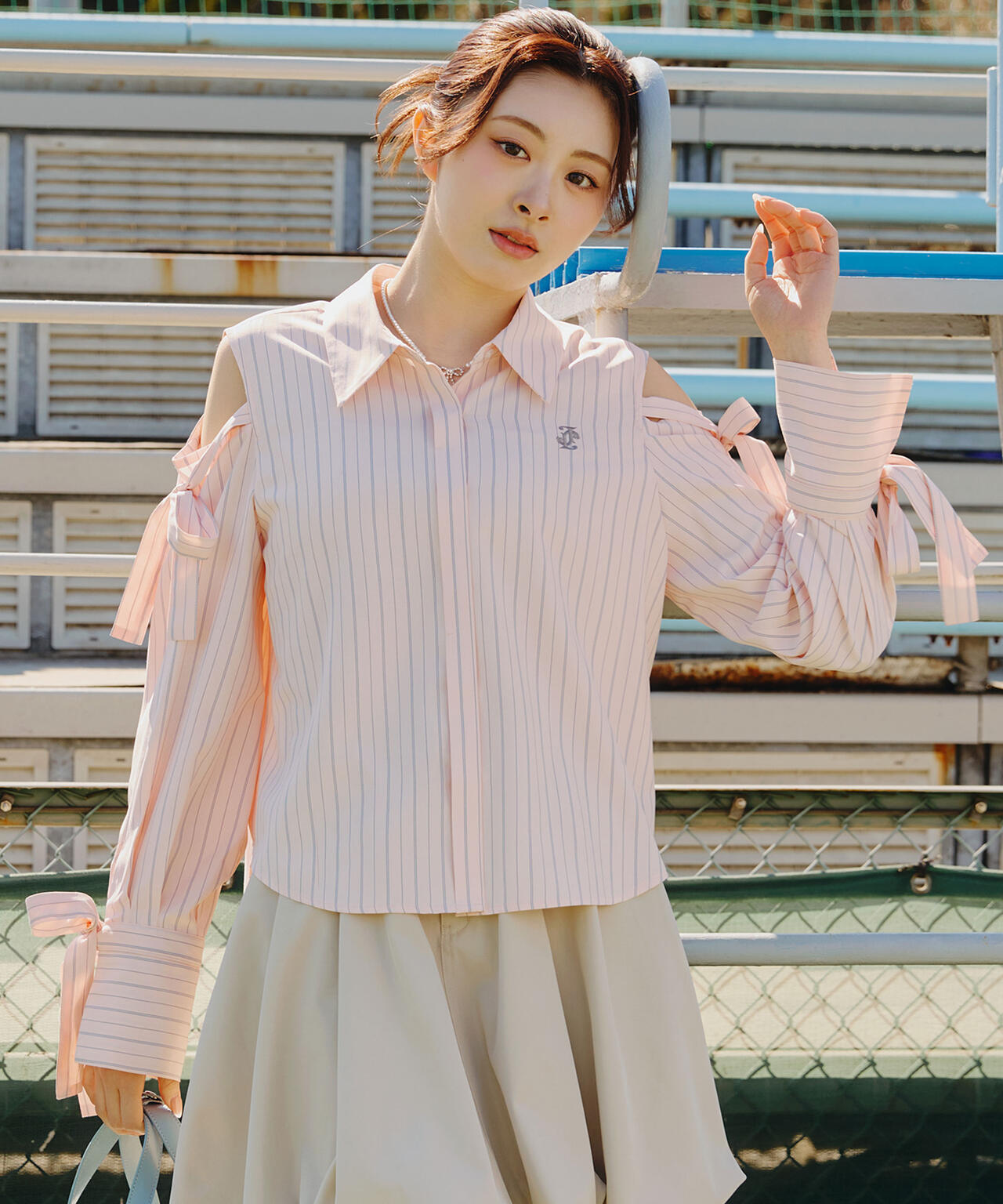 ショルダーリボンシャツ | JILL by JILL STUART（ジル バイ ジル