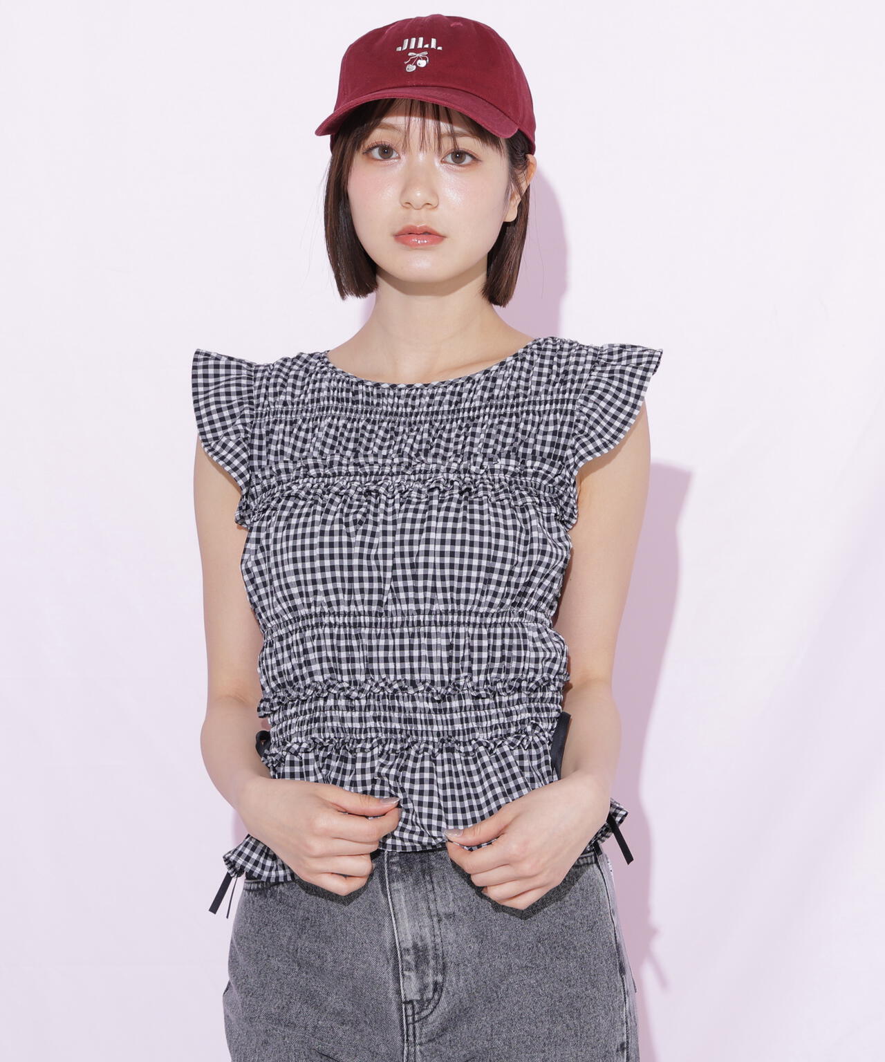 シャーリングフリルブラウス | JILL by JILL STUART（ジル バイ ジル