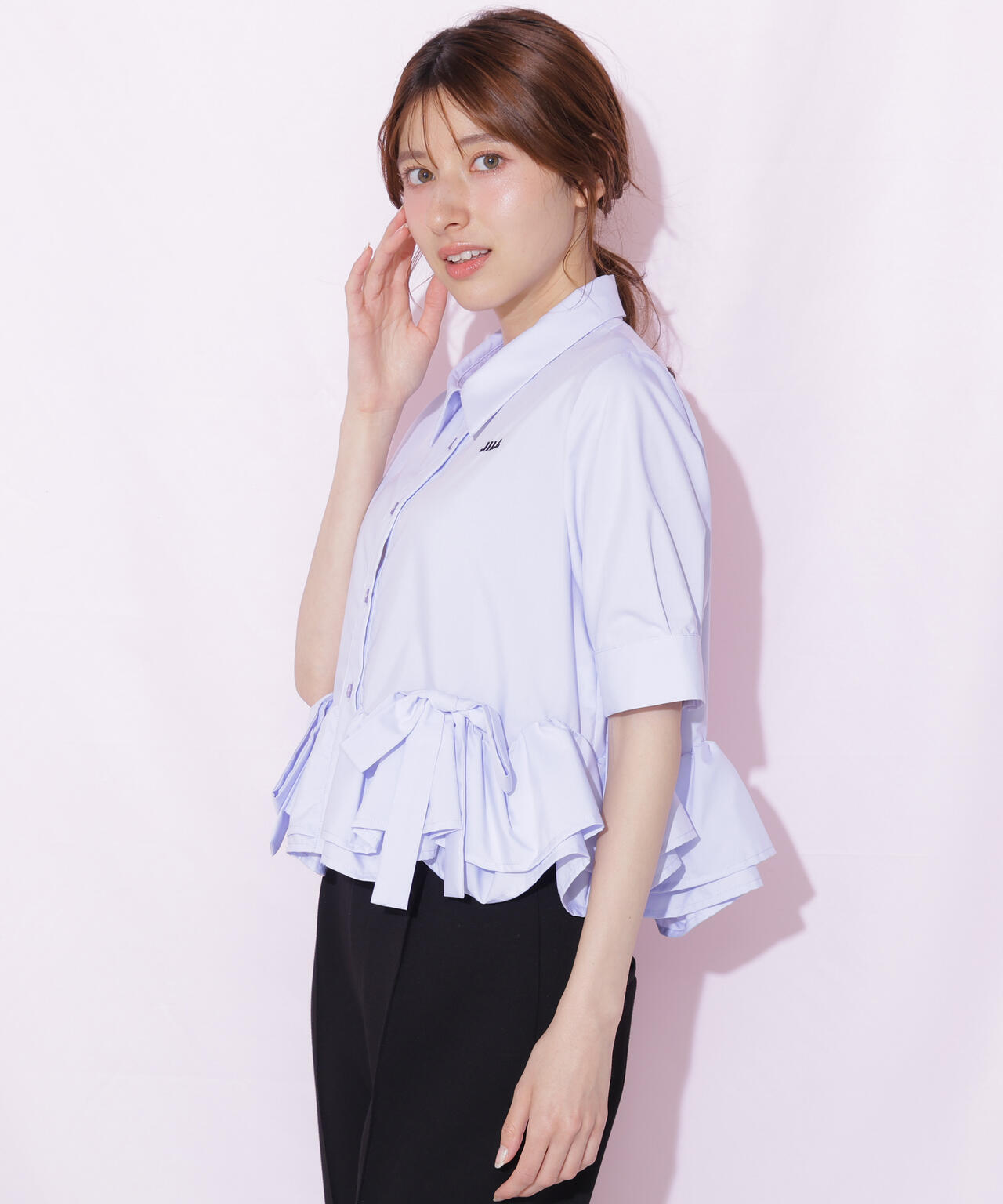 フリルヘムショートブラウス半袖 | JILL by JILL STUART（ジル バイ