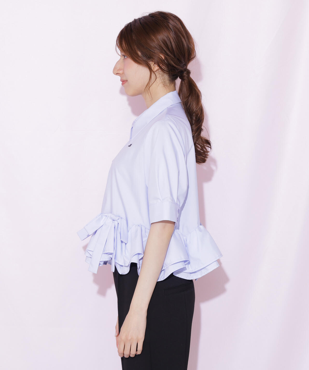 フリルヘムショートブラウス半袖 | JILL by JILL STUART（ジル バイ