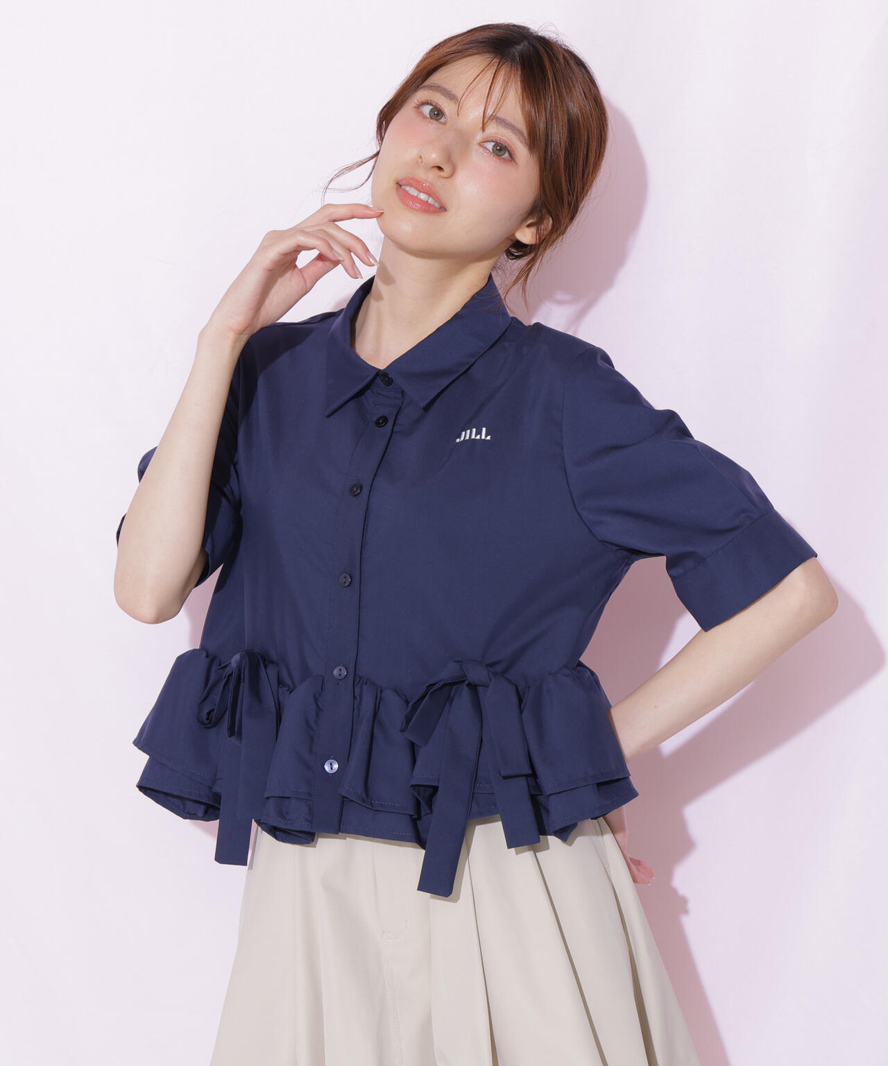 フリルヘムショートブラウス半袖 | JILL by JILL STUART（ジル バイ
