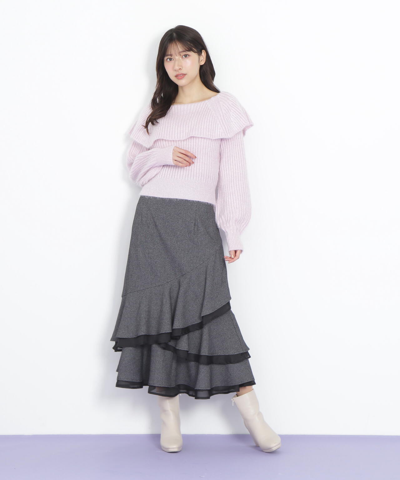 ランダムヘムシアースカート | JILL by JILL STUART（ジル バイ ジル