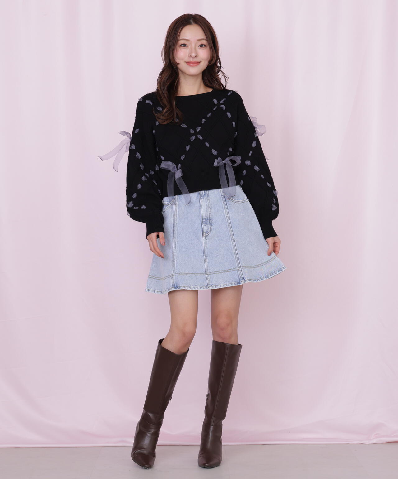 ハートボタンフレアミニスカート | JILL by JILL STUART（ジル バイ