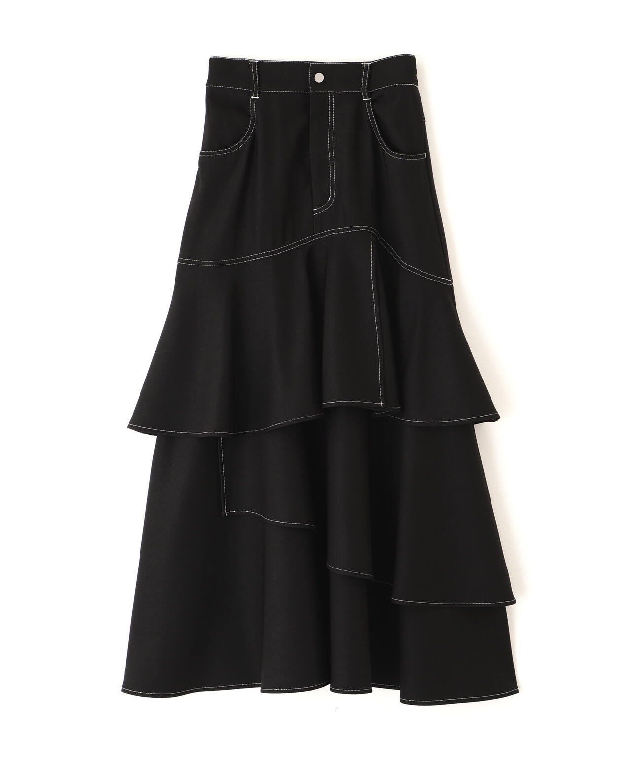 アシメティアードスカート