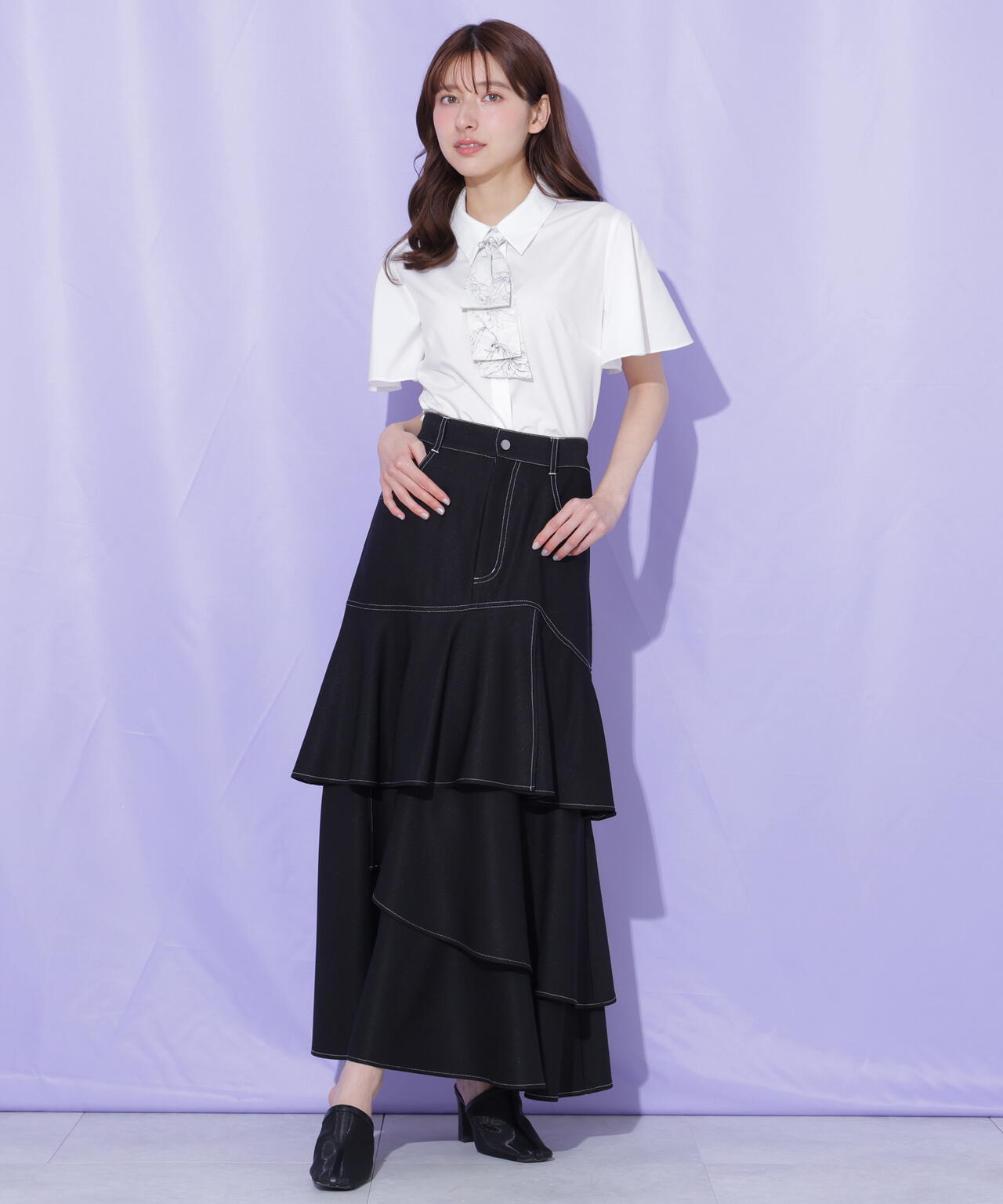 アシメティアードスカート | JILL by JILL STUART（ジル バイ ジル
