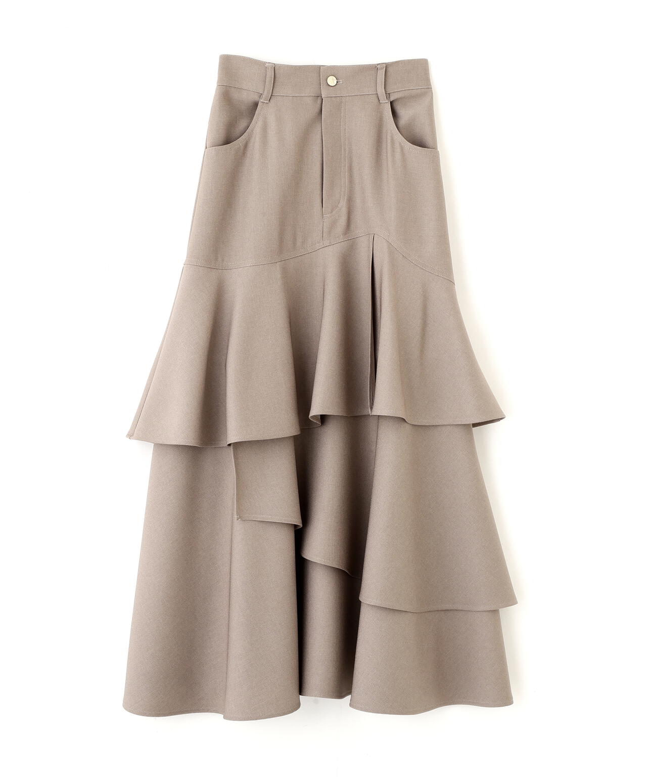 アシメティアードスカート