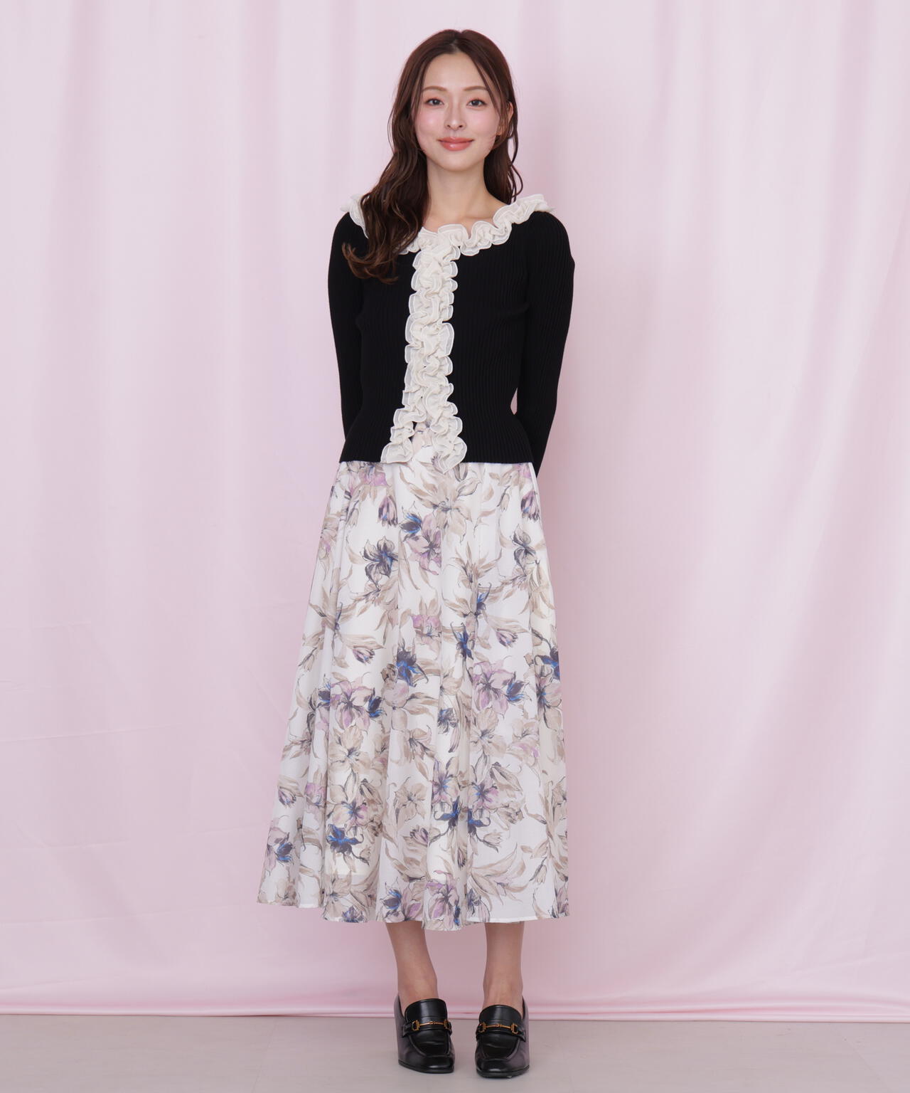 シアーアートフラワープリントスカート | JILL by JILL STUART（ジル