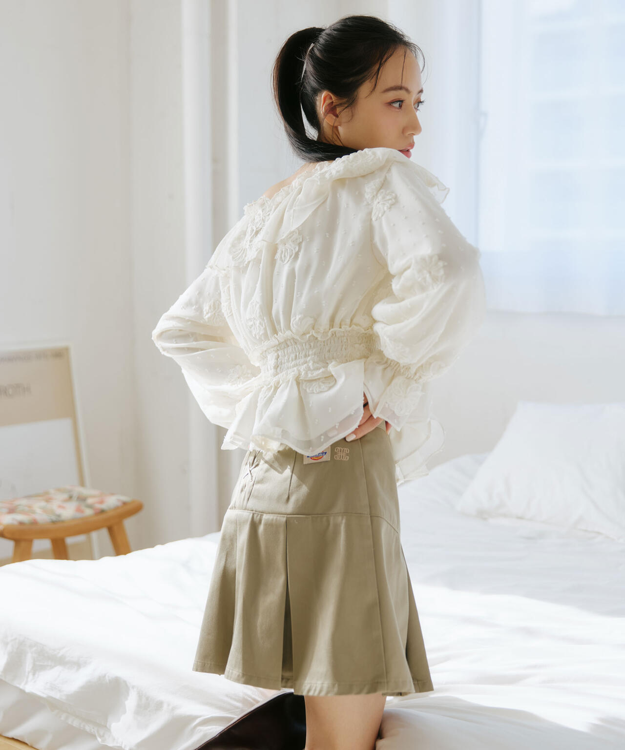 「Dickies × JILL by JILL STUART」別注タックミニスカート