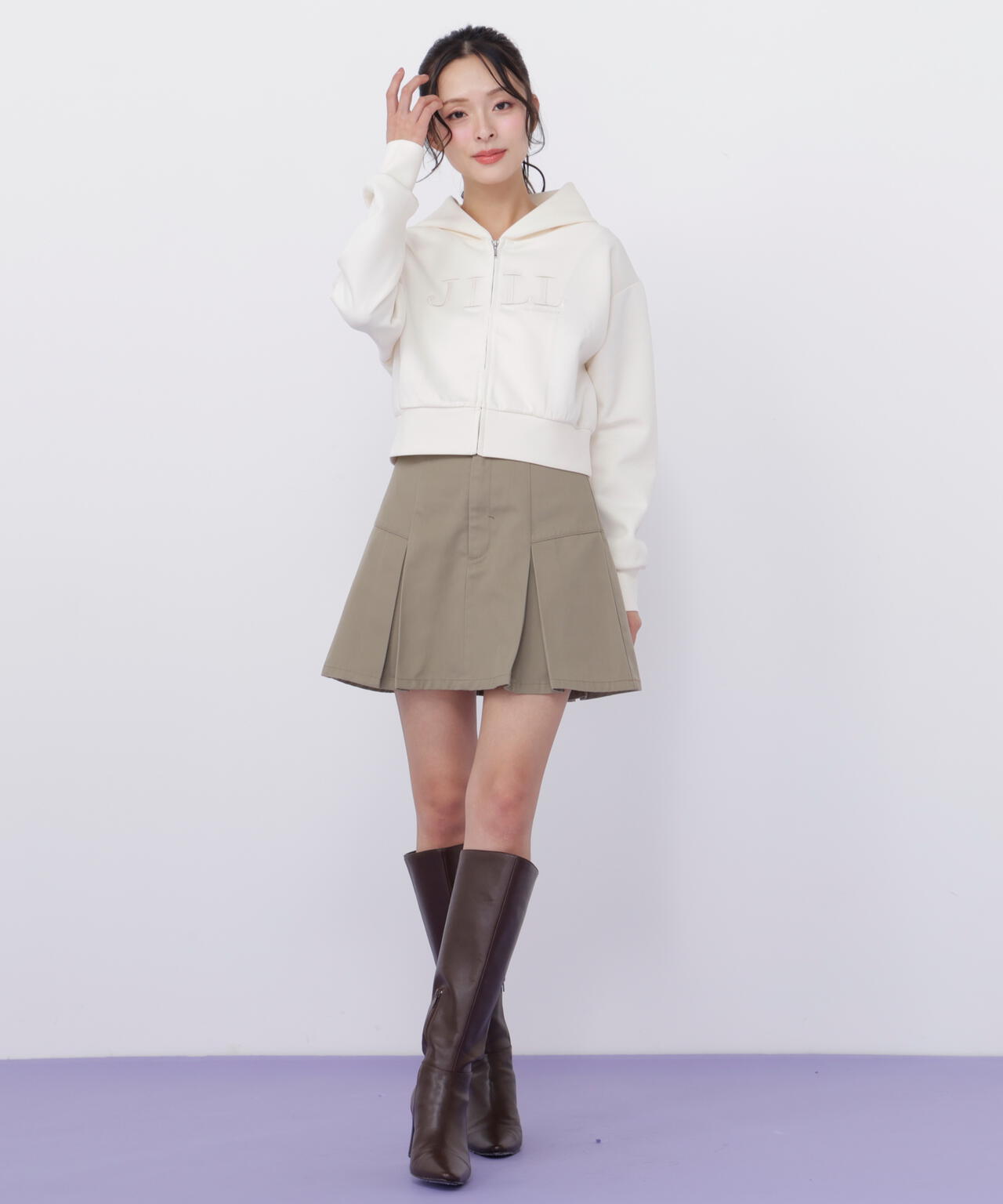 「Dickies × JILL by JILL STUART」別注タックミニスカート