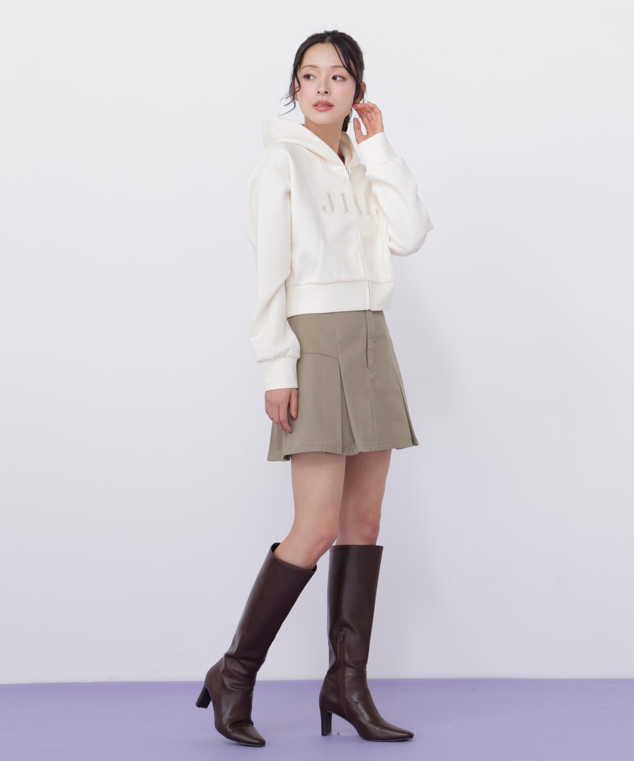 「Dickies × JILL by JILL STUART」別注タックミニスカート