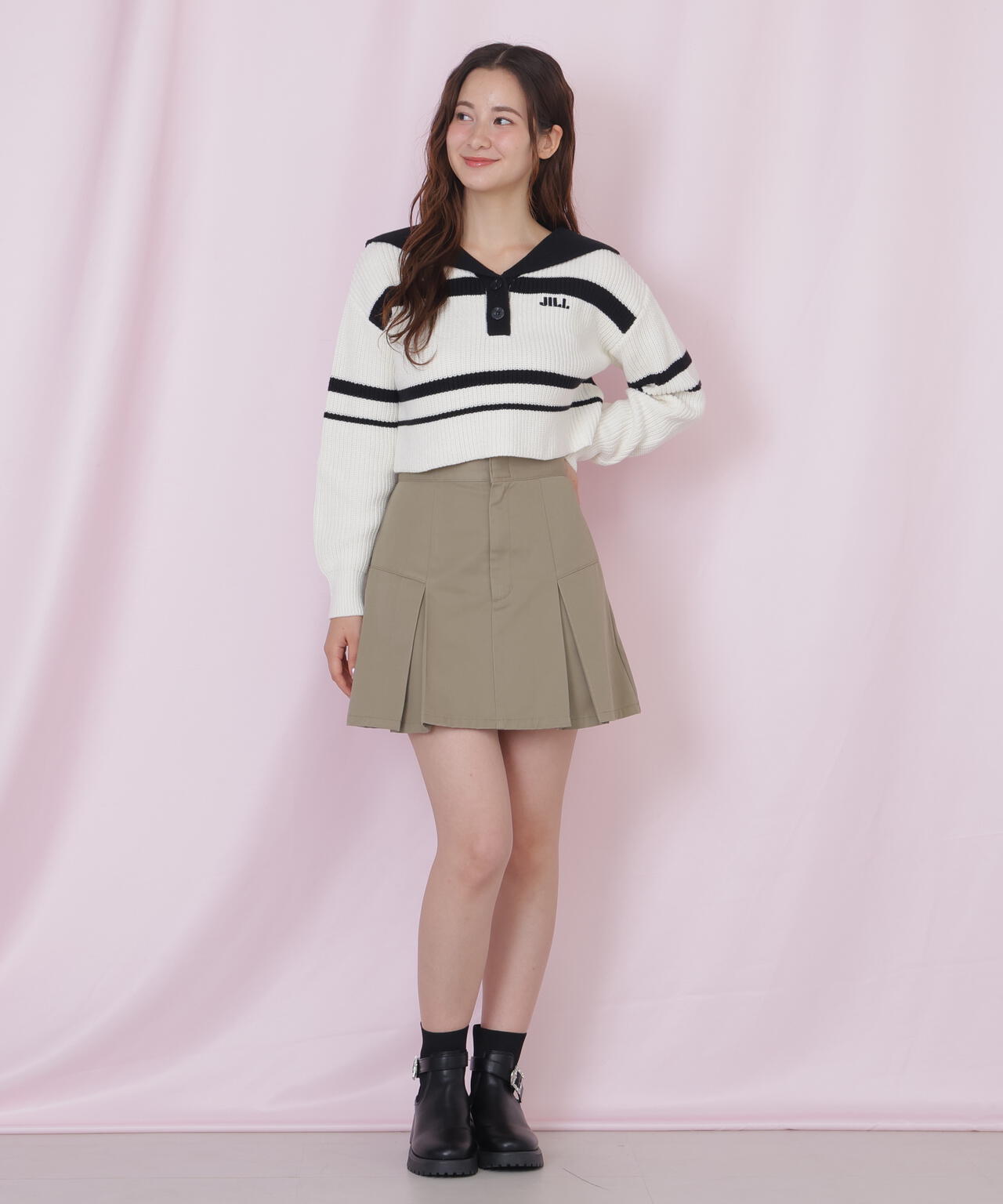 「Dickies × JILL by JILL STUART」別注タックミニスカート
