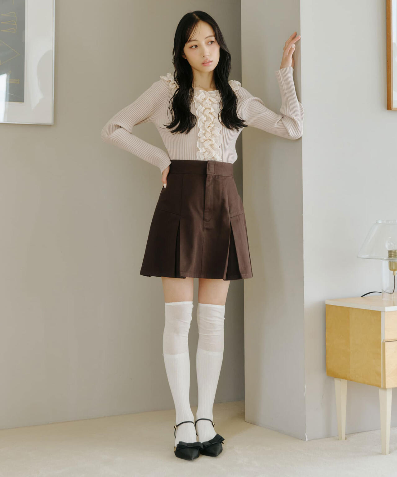 「Dickies × JILL by JILL STUART」別注タックミニスカート