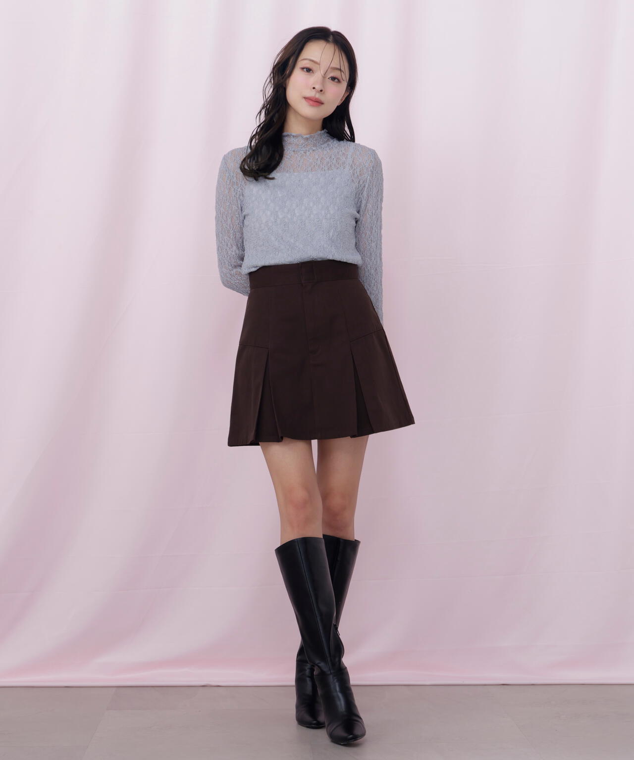 「Dickies × JILL by JILL STUART」別注タックミニスカート