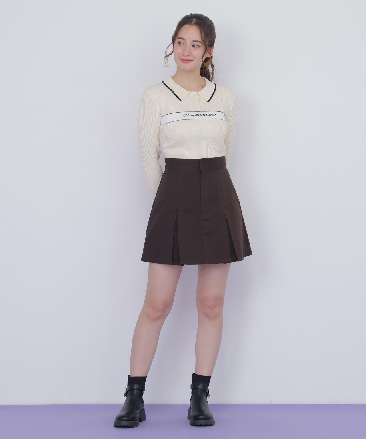 「Dickies × JILL by JILL STUART」別注タックミニスカート