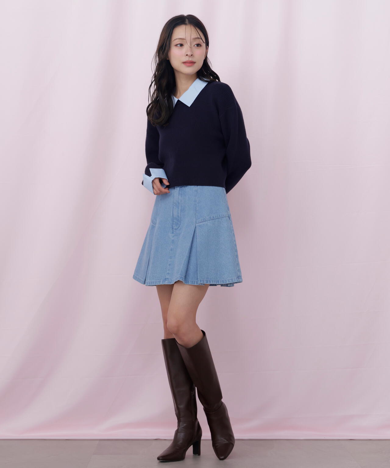 「Dickies × JILL by JILL STUART」別注タックミニスカート