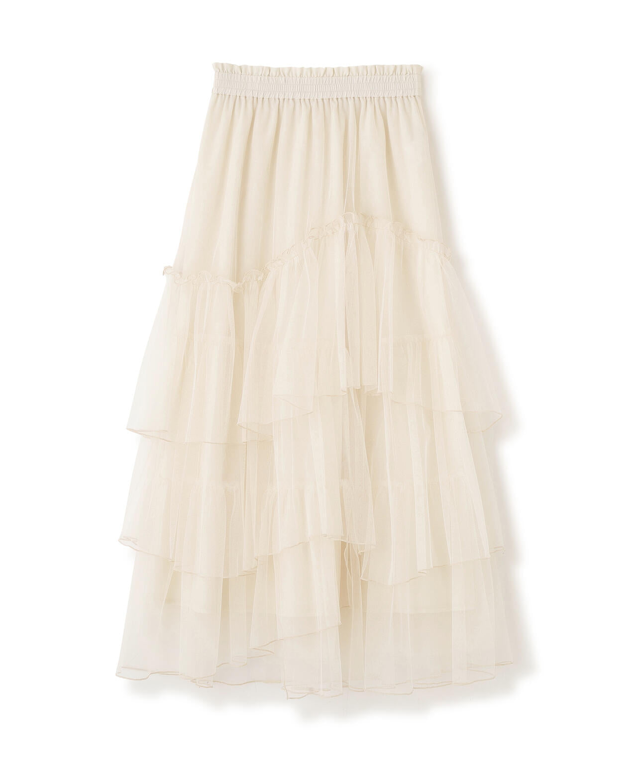 チュールランダムティアードスカート