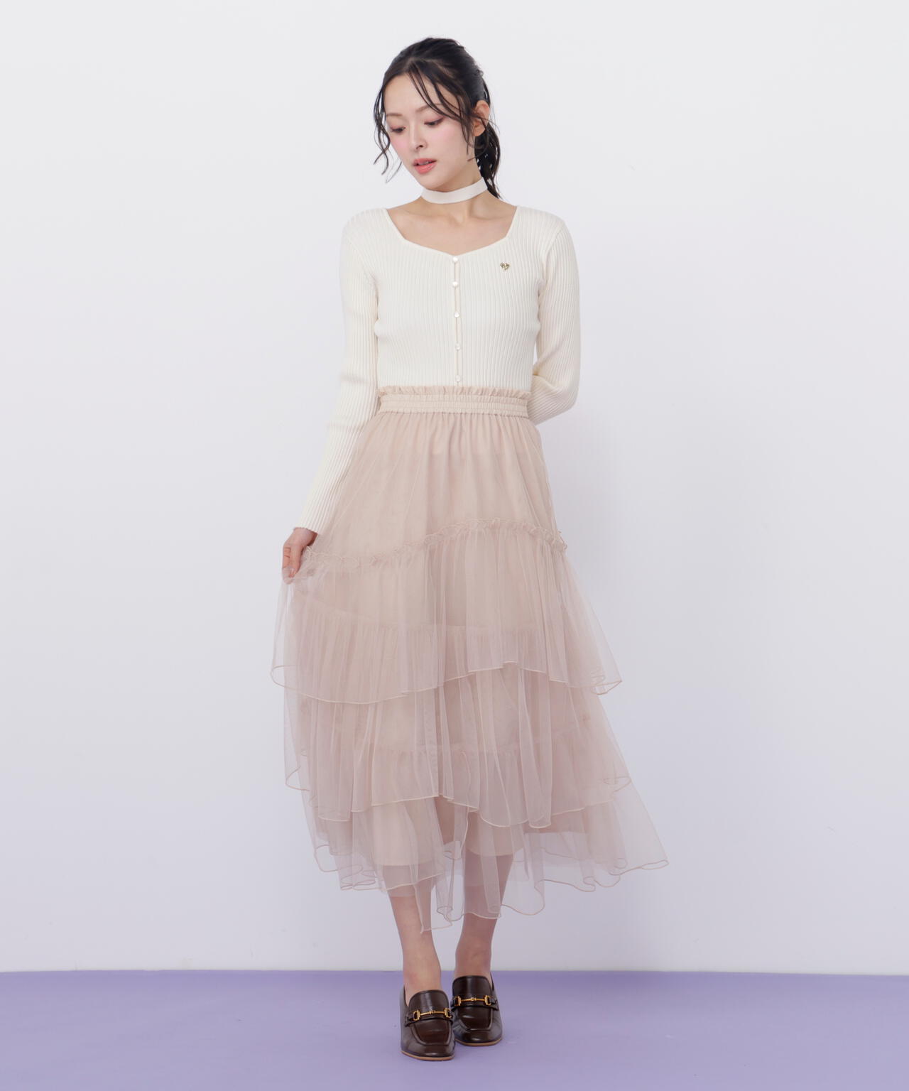 チュールランダムティアードスカート | JILL by JILL STUART（ジル