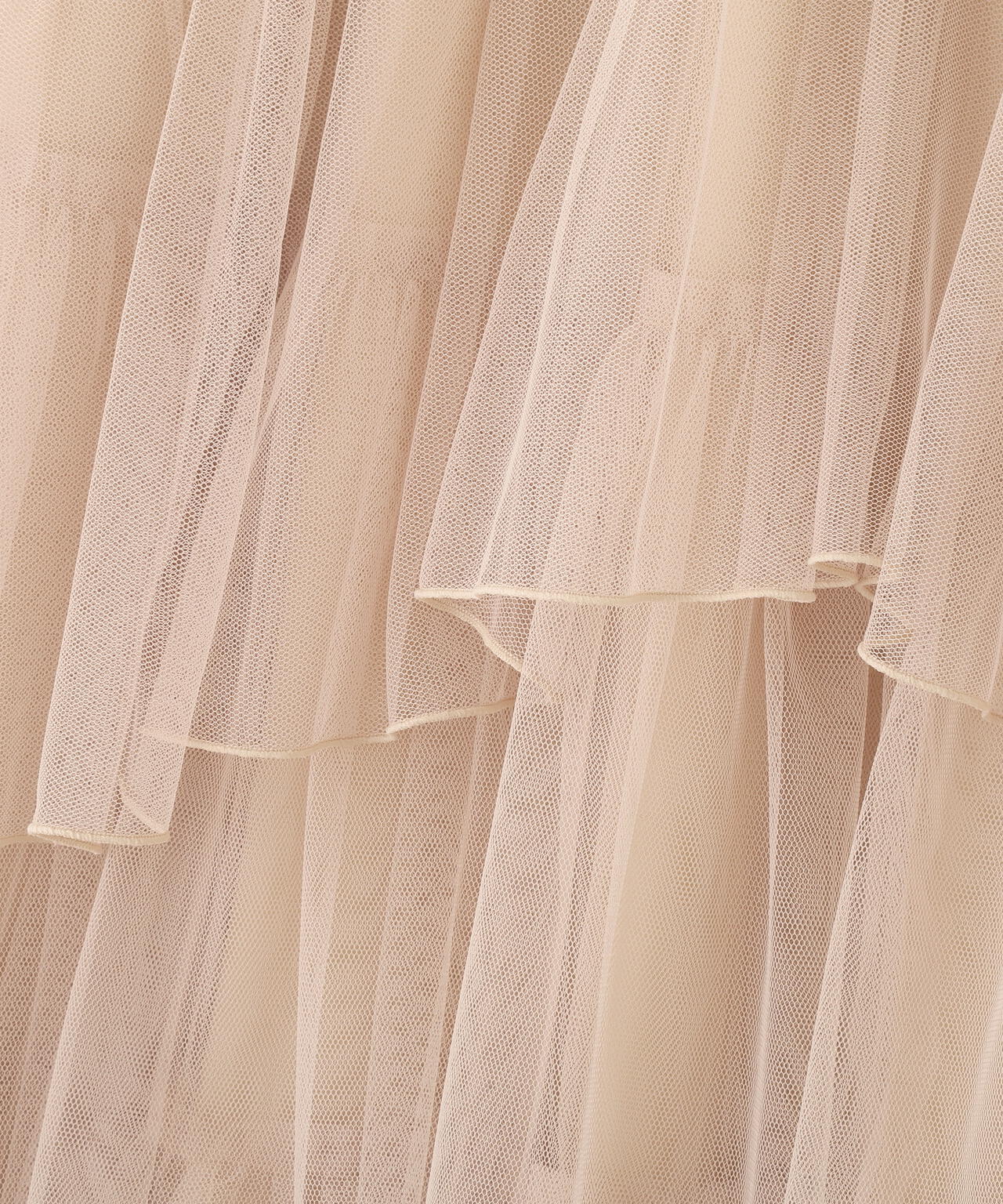 チュールランダムティアードスカート