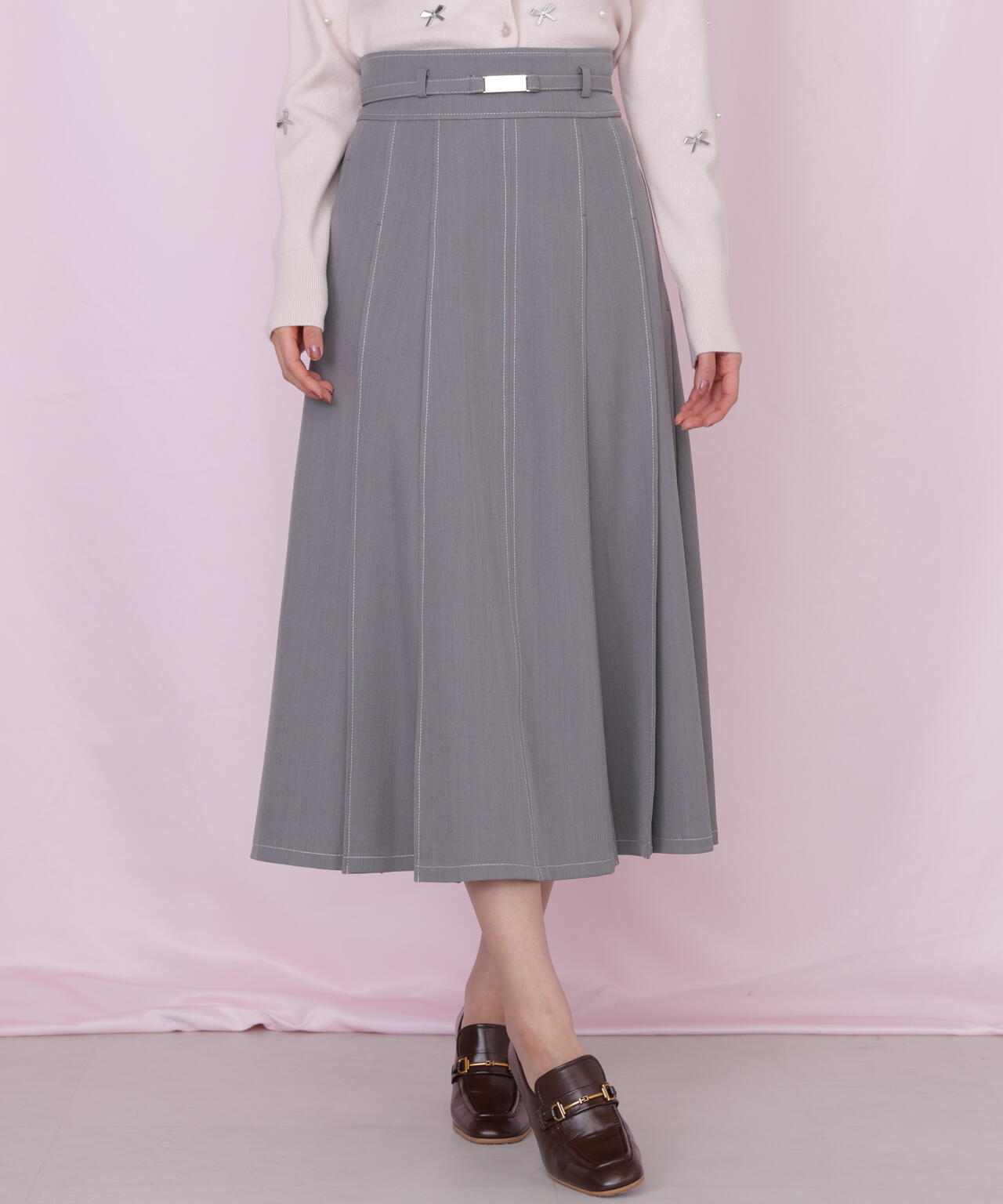 ＜セットアップ対応＞ベーシックツイルスカート