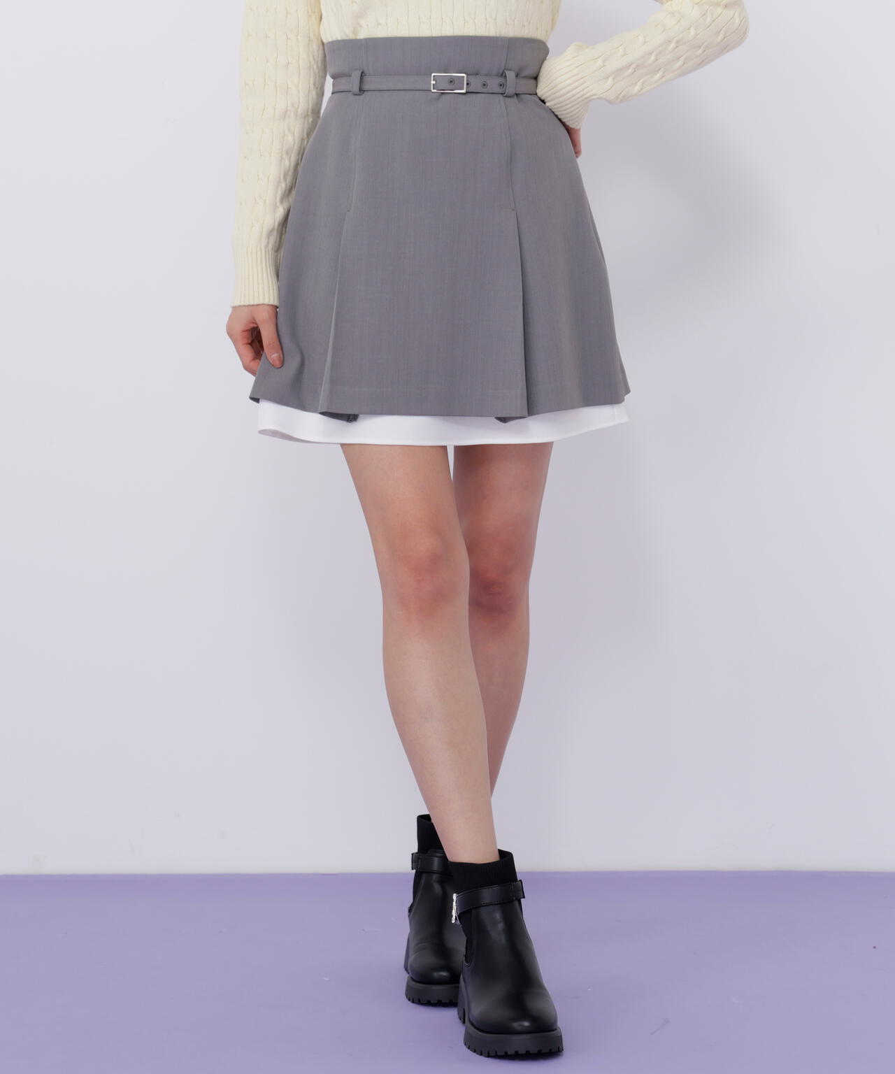 ＜セットアップ対応＞ベーシックツイルスカート