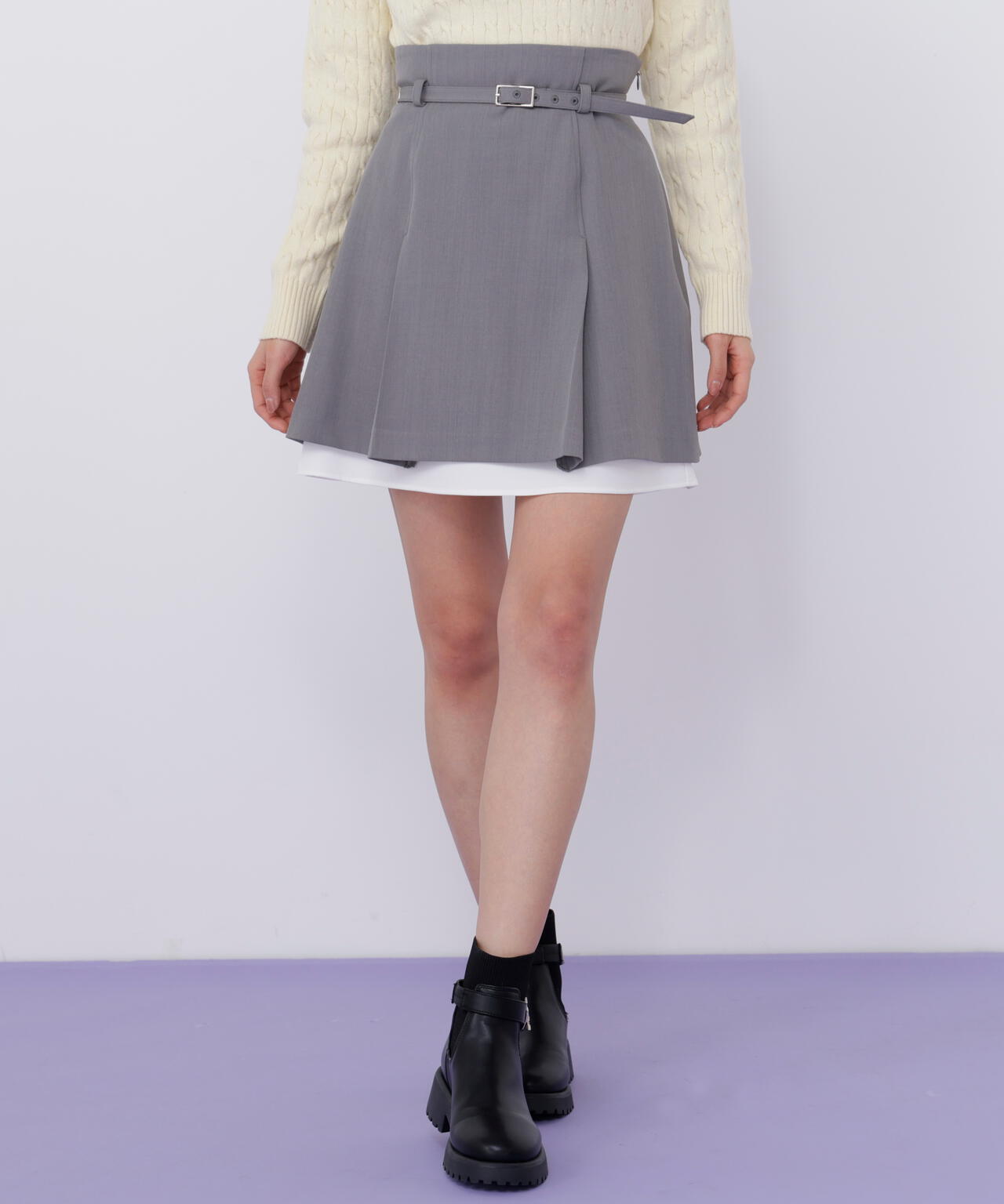 ＜セットアップ対応＞ベーシックツイルスカート