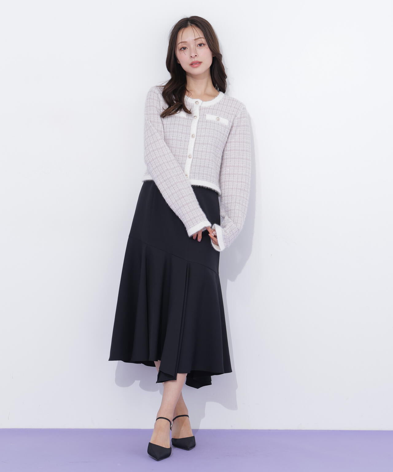 イレギュラーヘムマーメイドスカート