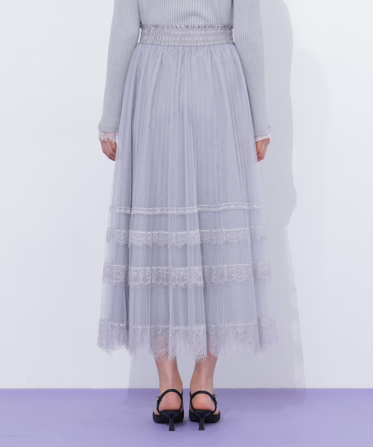 ヘムレースプリーツチュールスカート | JILL by JILL STUART（ジル