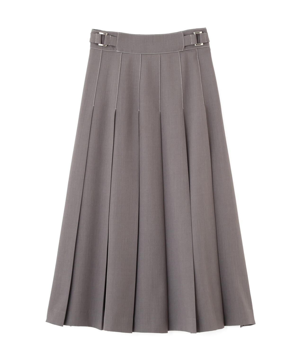 サイドベルトプリーツスカート