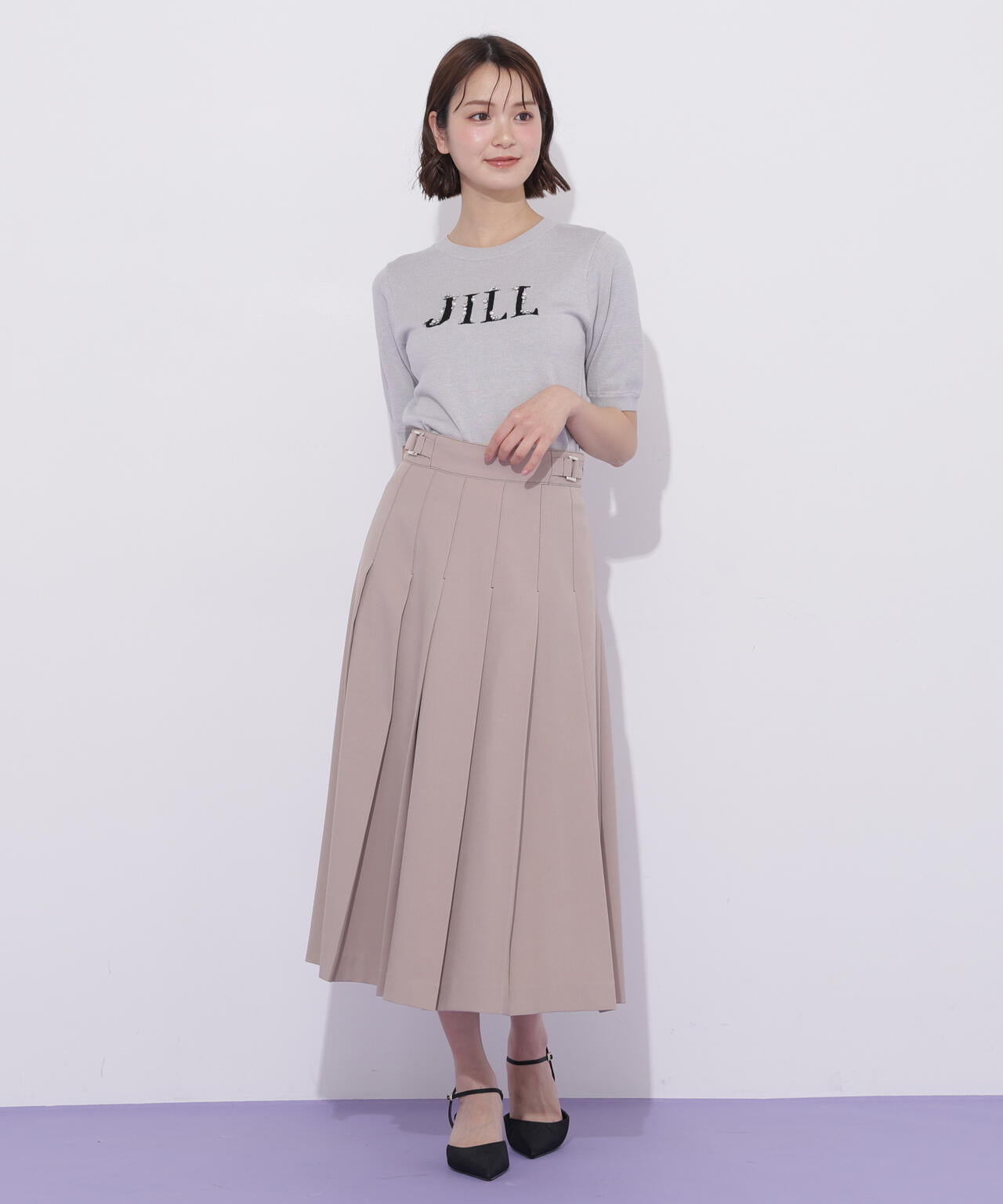 サイドベルトプリーツスカート | JILL by JILL STUART（ジル バイ ジル