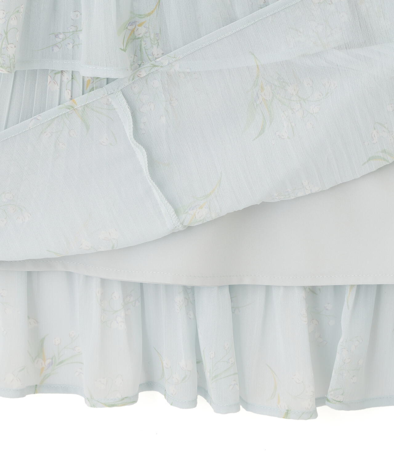 プリーツランダムティアードスカート