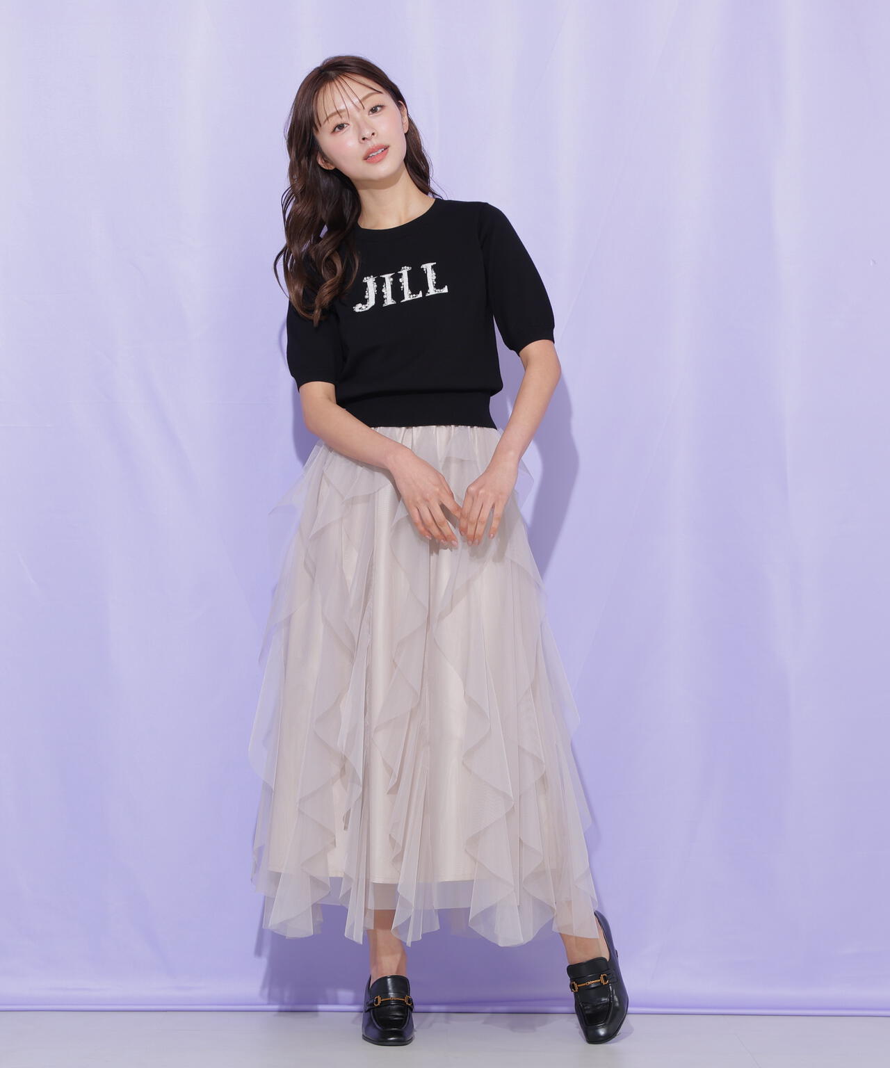縦ラッフルシアースカート | JILL by JILL STUART（ジル バイ ジル