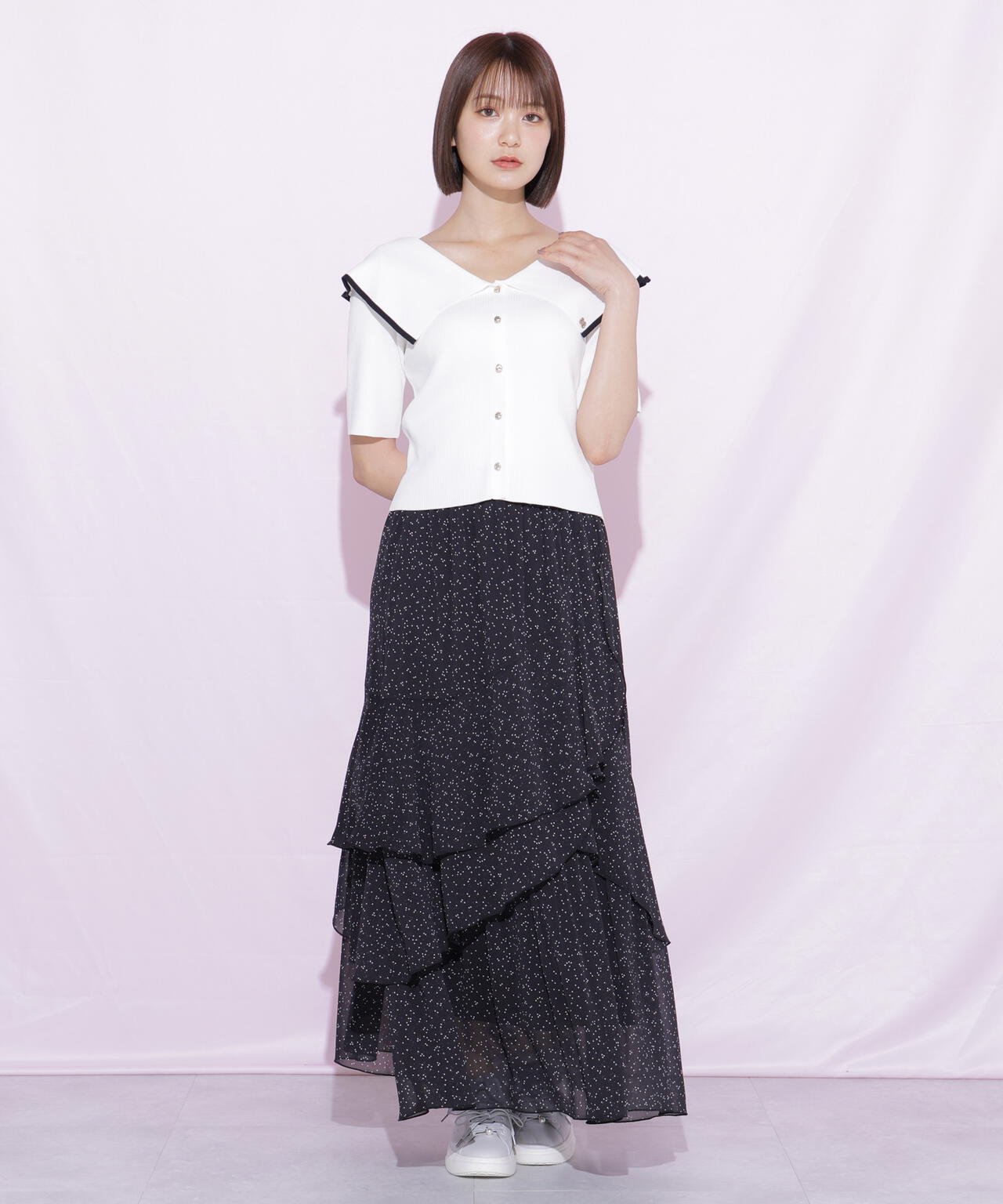 縦ラッフルシアースカート | JILL by JILL STUART（ジル バイ ジル