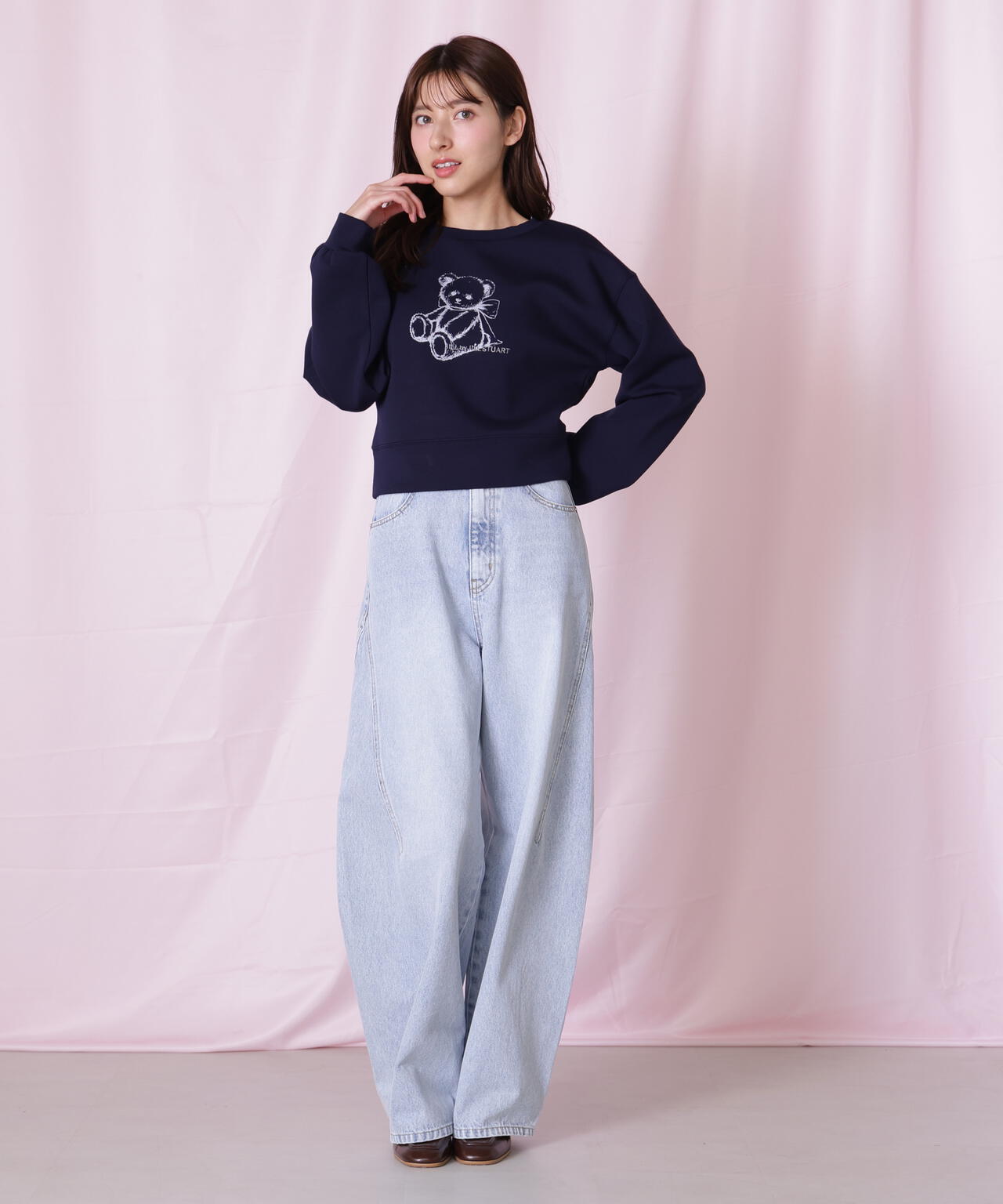 リボン加工カーブパネルデニムパンツ | JILL by JILL STUART（ジル