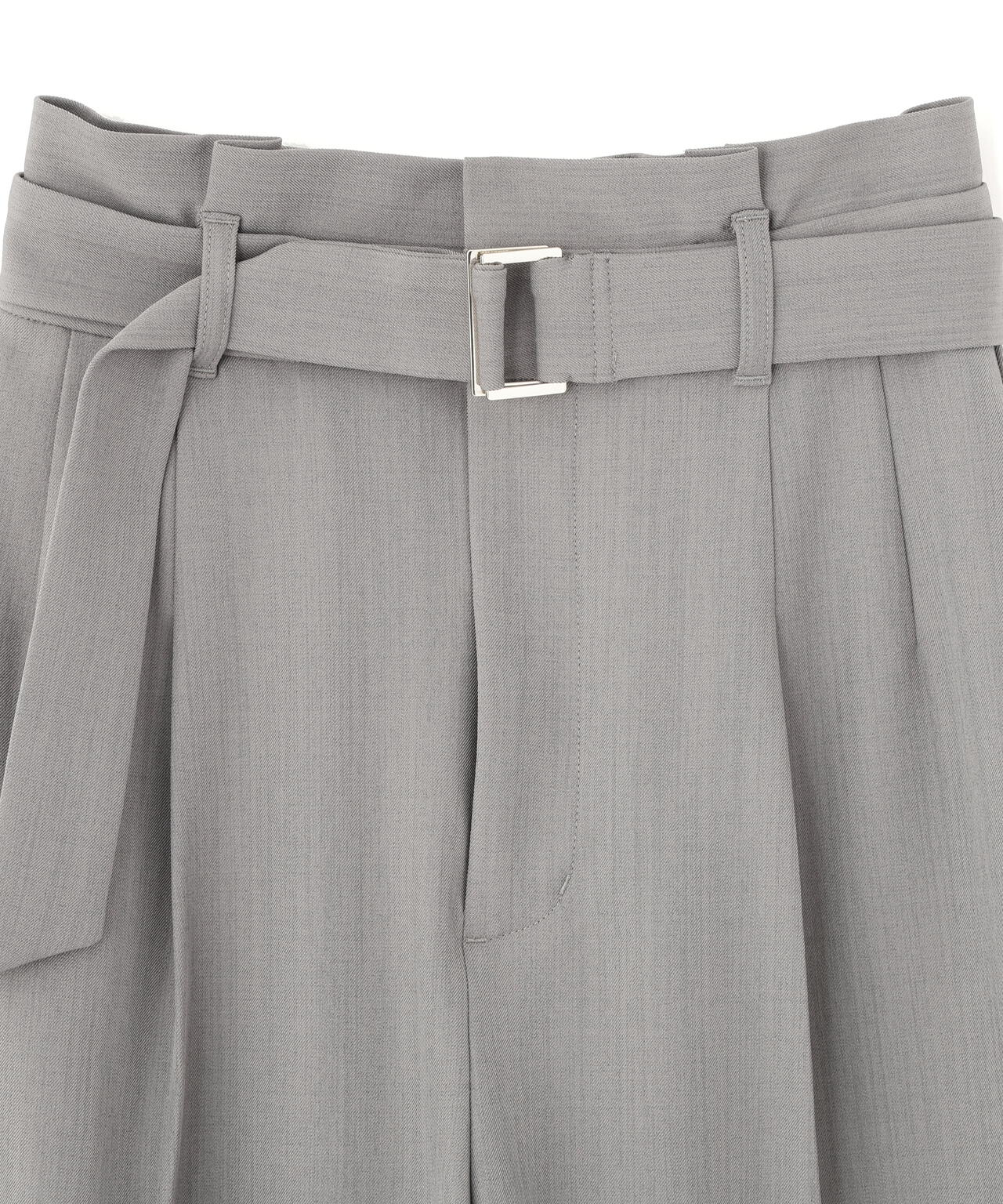 セットアップ対応＞太ベルト付きスラックスパンツ | JILL by JILL