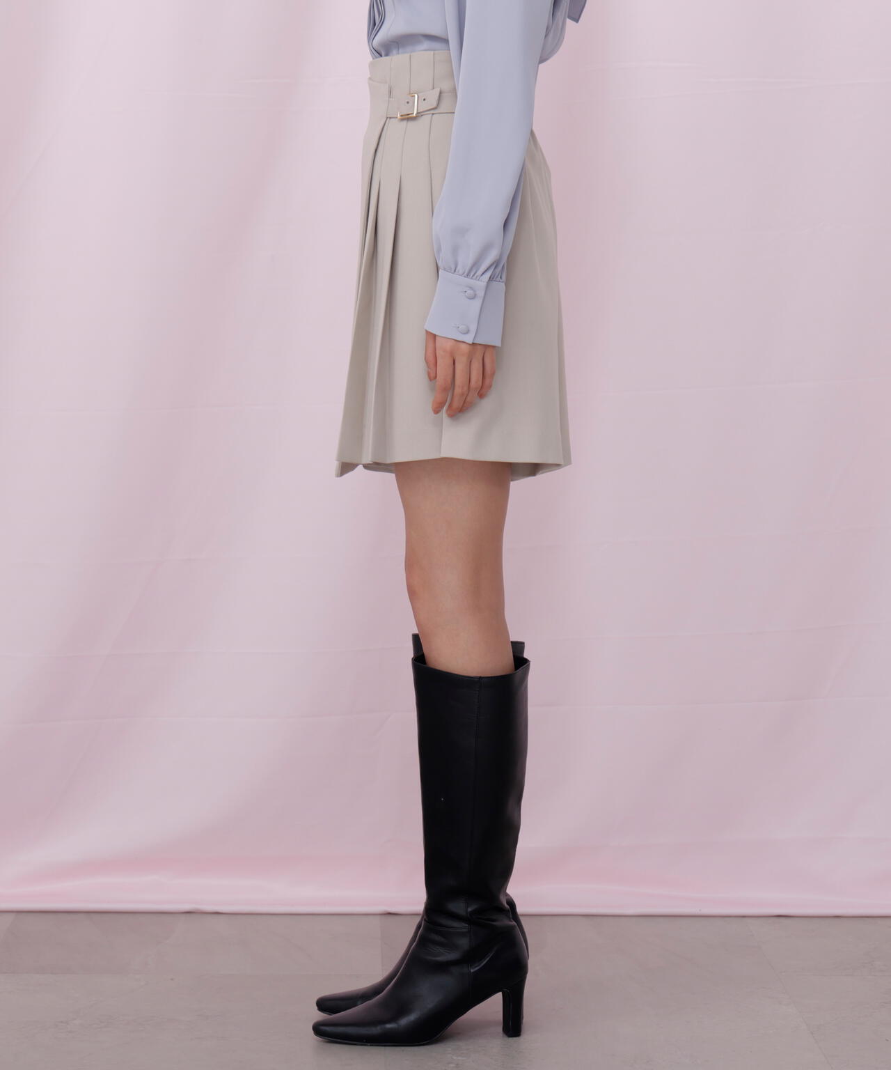 サイドプリーツスカパン