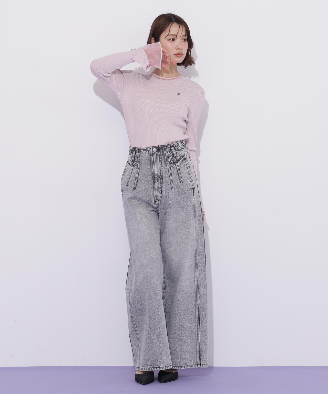 構築パネルワイドデニム