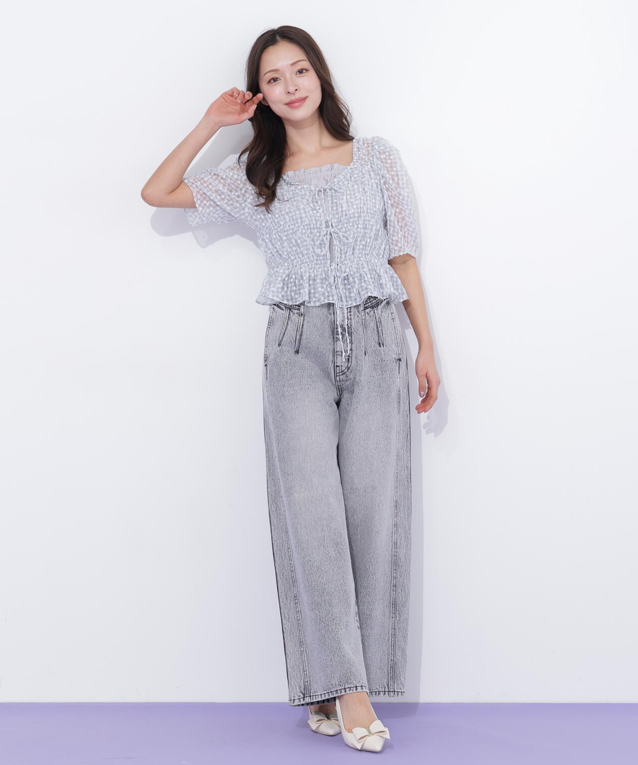 構築パネルワイドデニム | JILL by JILL STUART（ジル バイ ジル