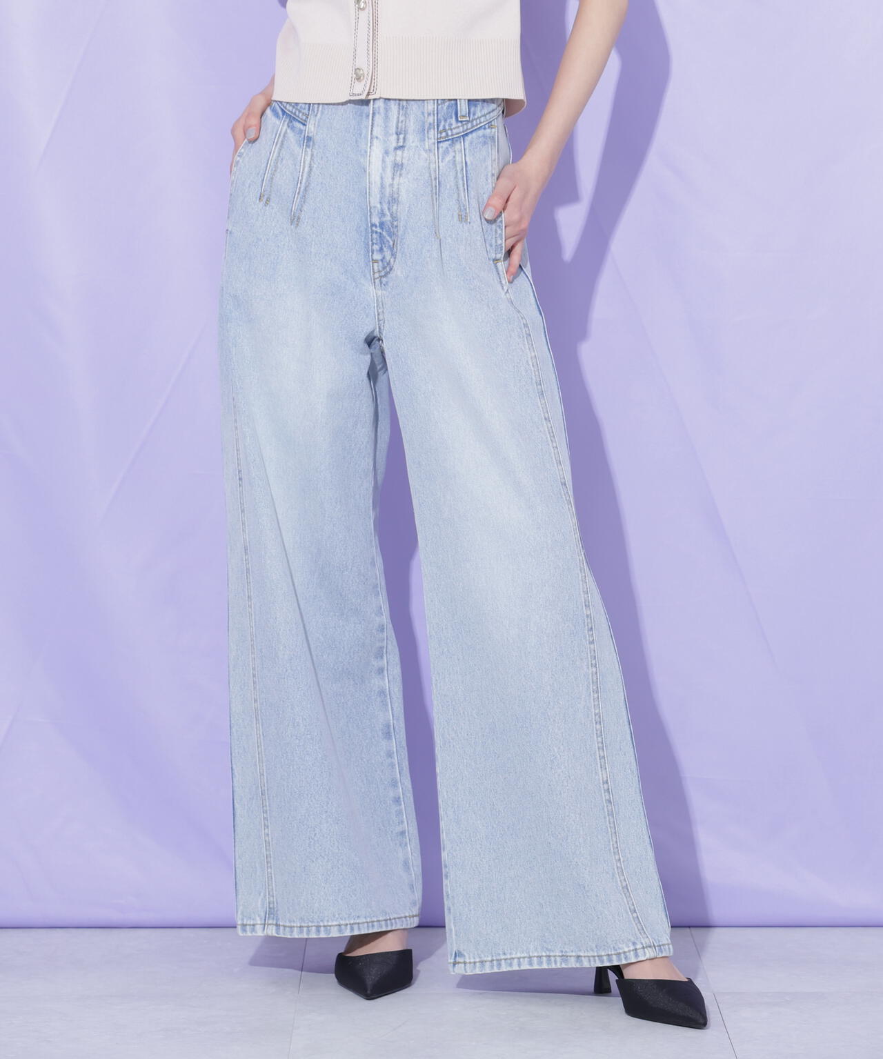 構築パネルワイドデニム | JILL by JILL STUART（ジル バイ ジル