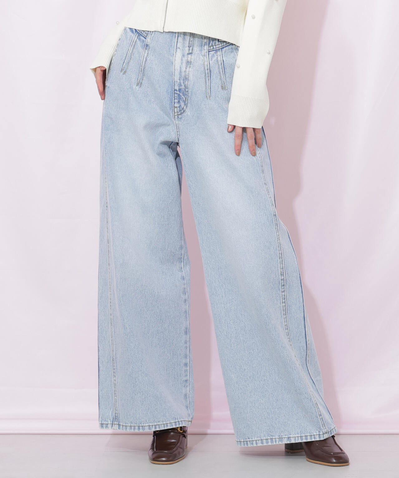 構築パネルワイドデニム