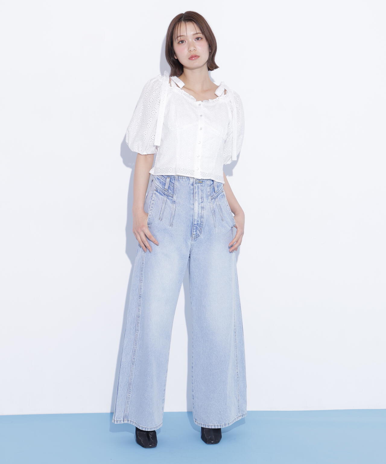 構築パネルワイドデニム | JILL by JILL STUART（ジル バイ ジル