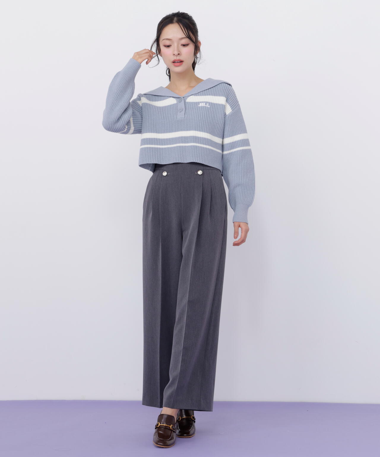 JILL★ メタル釦ストレートイージーパンツ | JILL by JILL STUART（ジル バイ