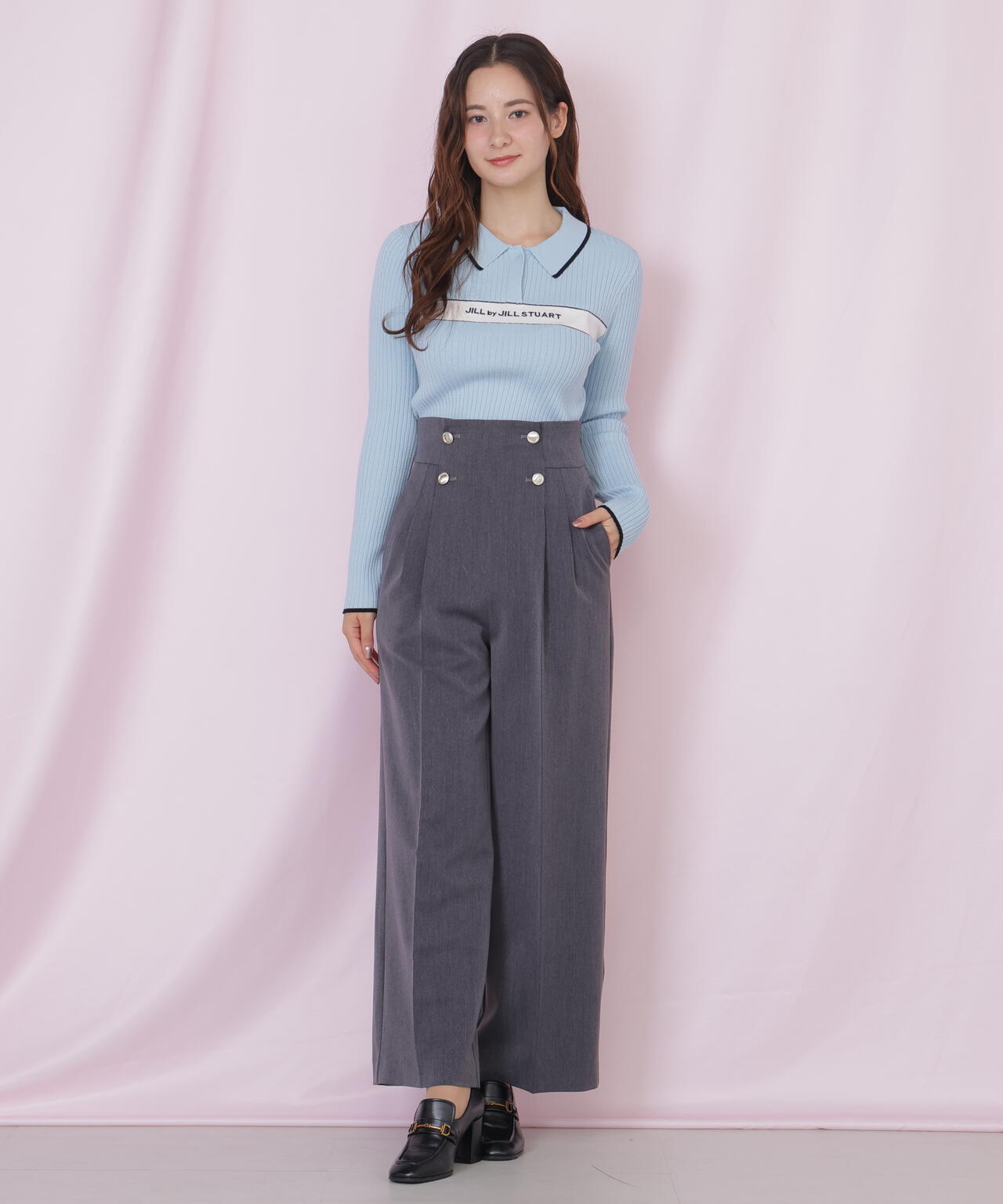 メタル釦ストレートイージーパンツ | JILL by JILL STUART（ジル バイ