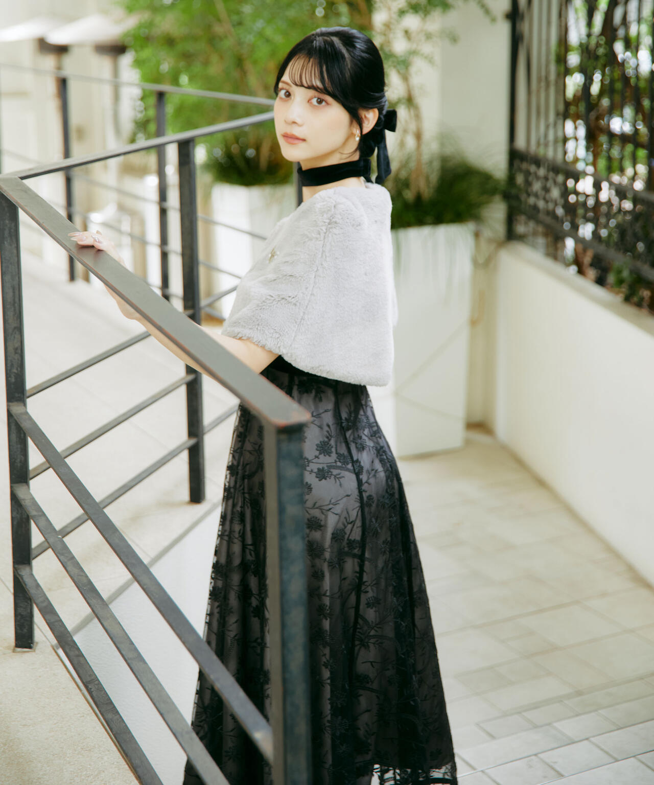 ＜ｍｉｋｕさんコラボ＞エンブロイダリーレースドレス