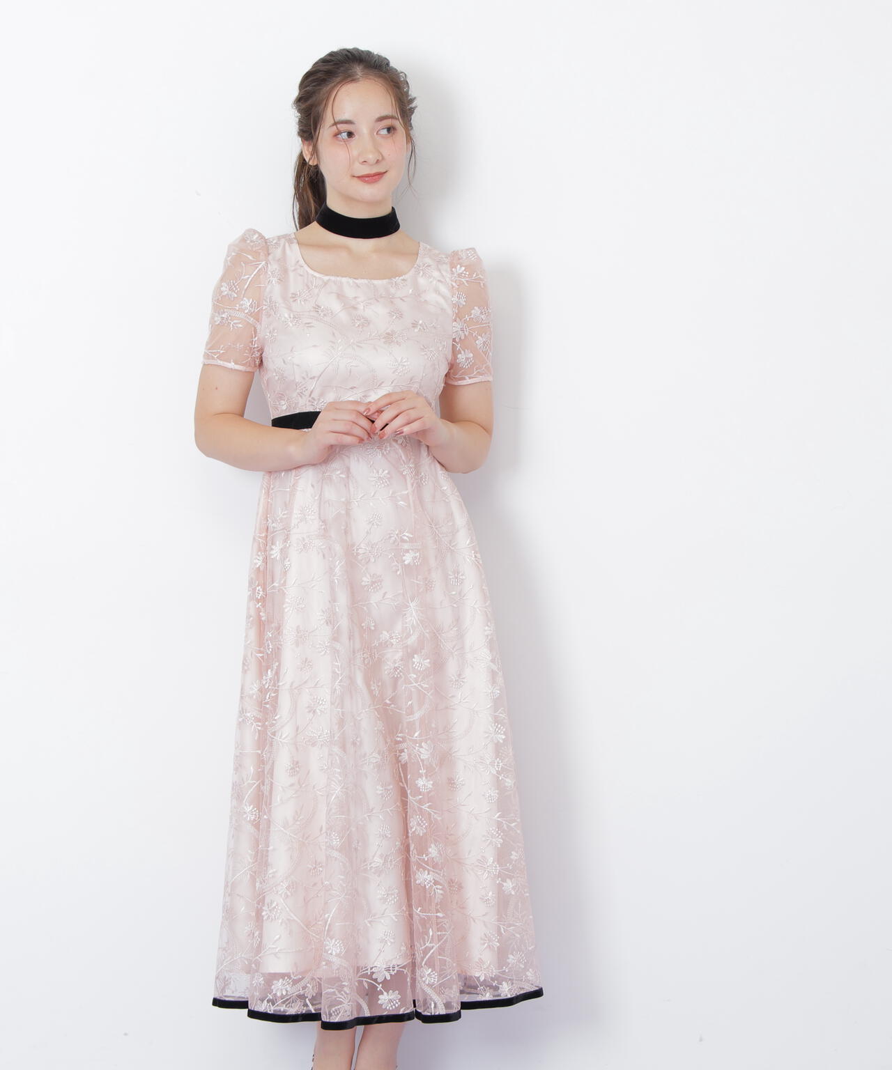 ✨美品✨AD2022 コムデギャルソン　レース　シャツドレス　チュール　変形　M 美品 AD2022 コムデギャルソン レース シャツドレス M チュール 変形