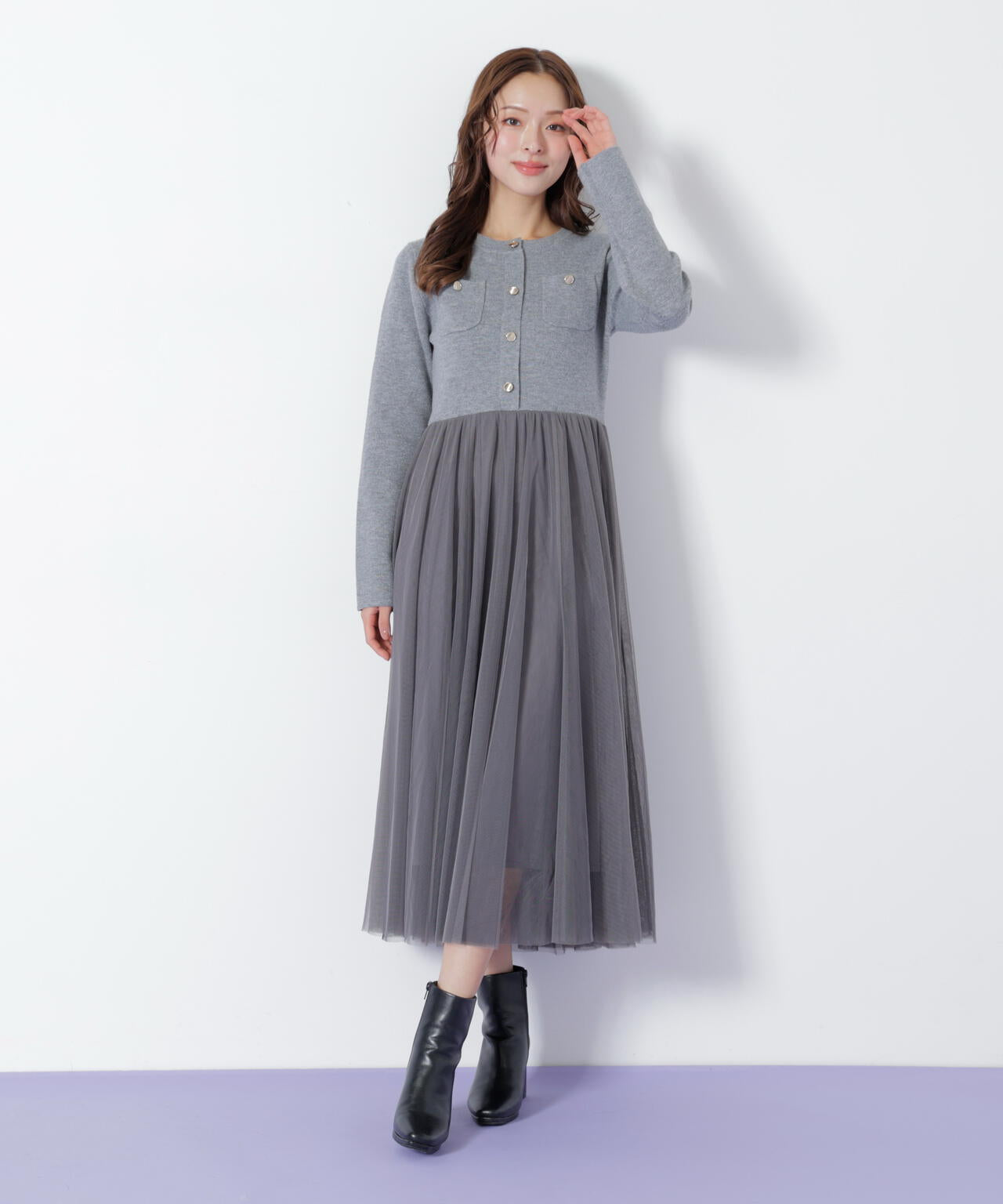 ニットジャケットドッキングワンピース | JILL by JILL STUART（ジル