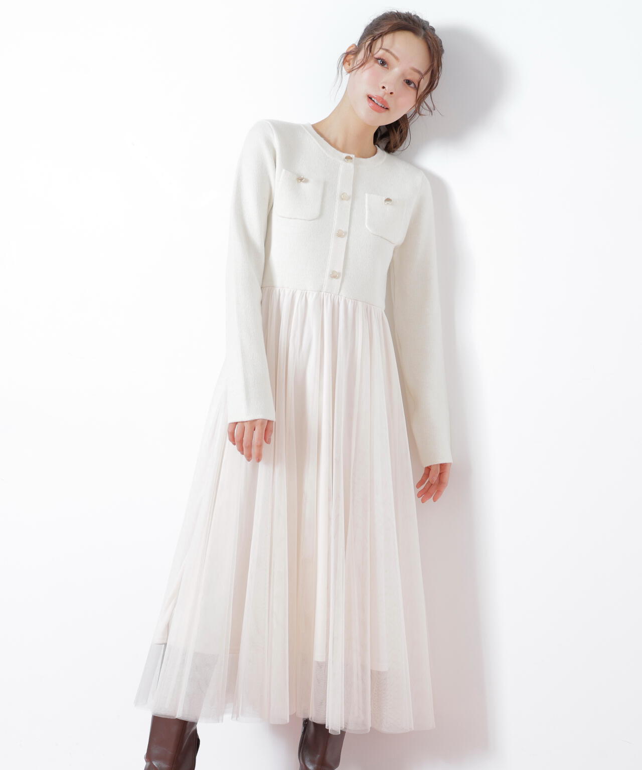 ニットジャケットドッキングワンピース | JILL by JILL STUART（ジル