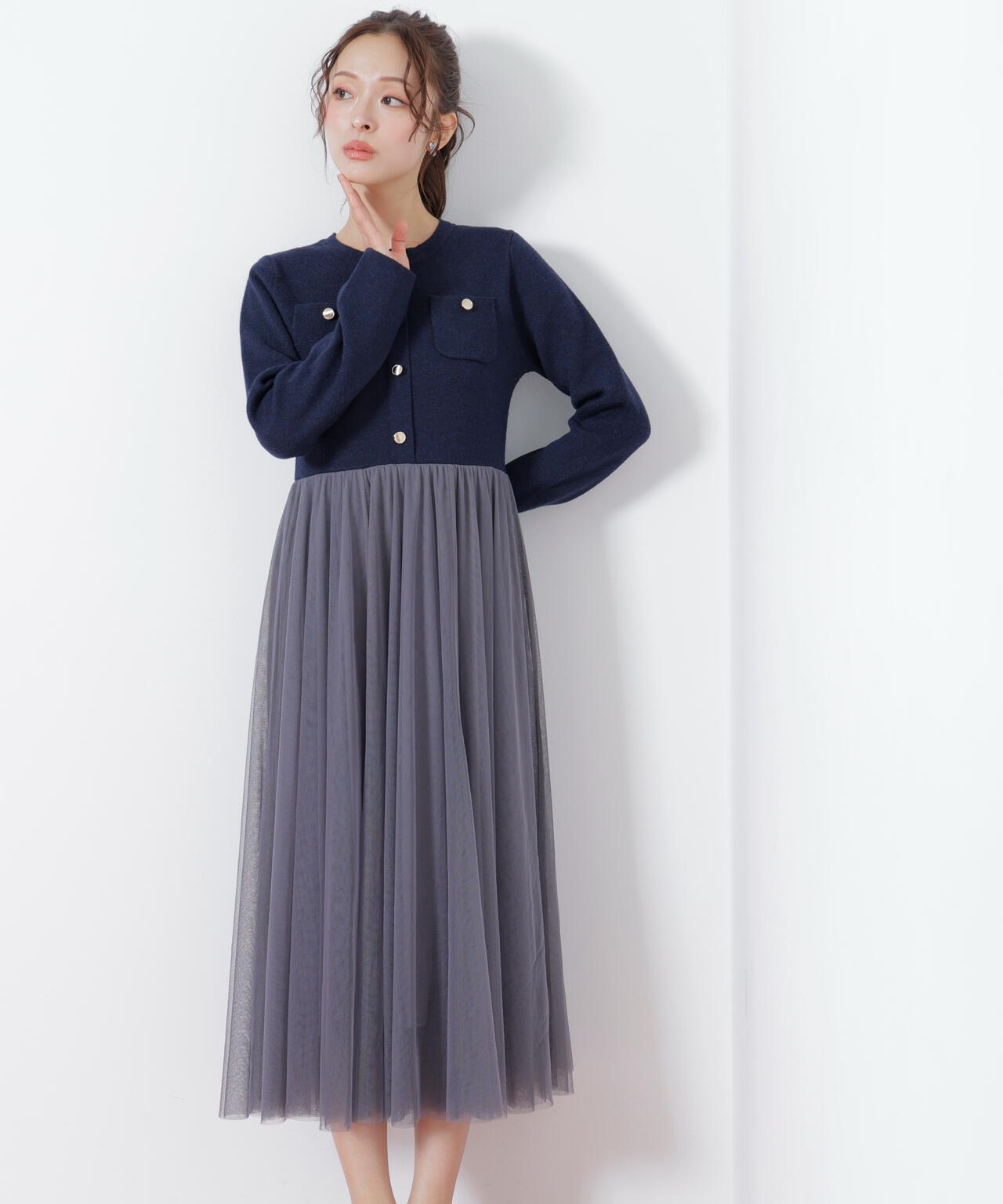 ニットジャケットドッキングワンピース | JILL by JILL STUART（ジル